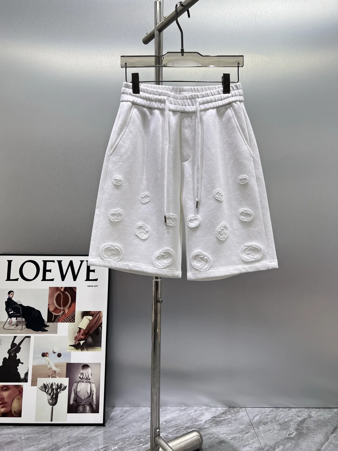 Logo-Embroidered Cotton Jersey Shorts D21011994