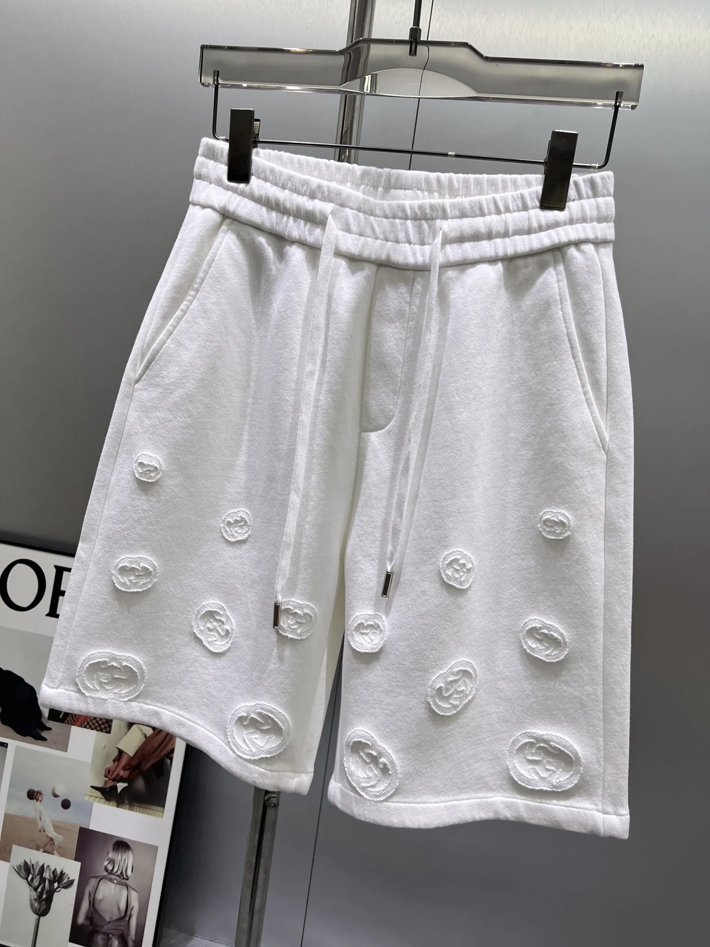 Logo-Embroidered Cotton Jersey Shorts D21011994 — view 5