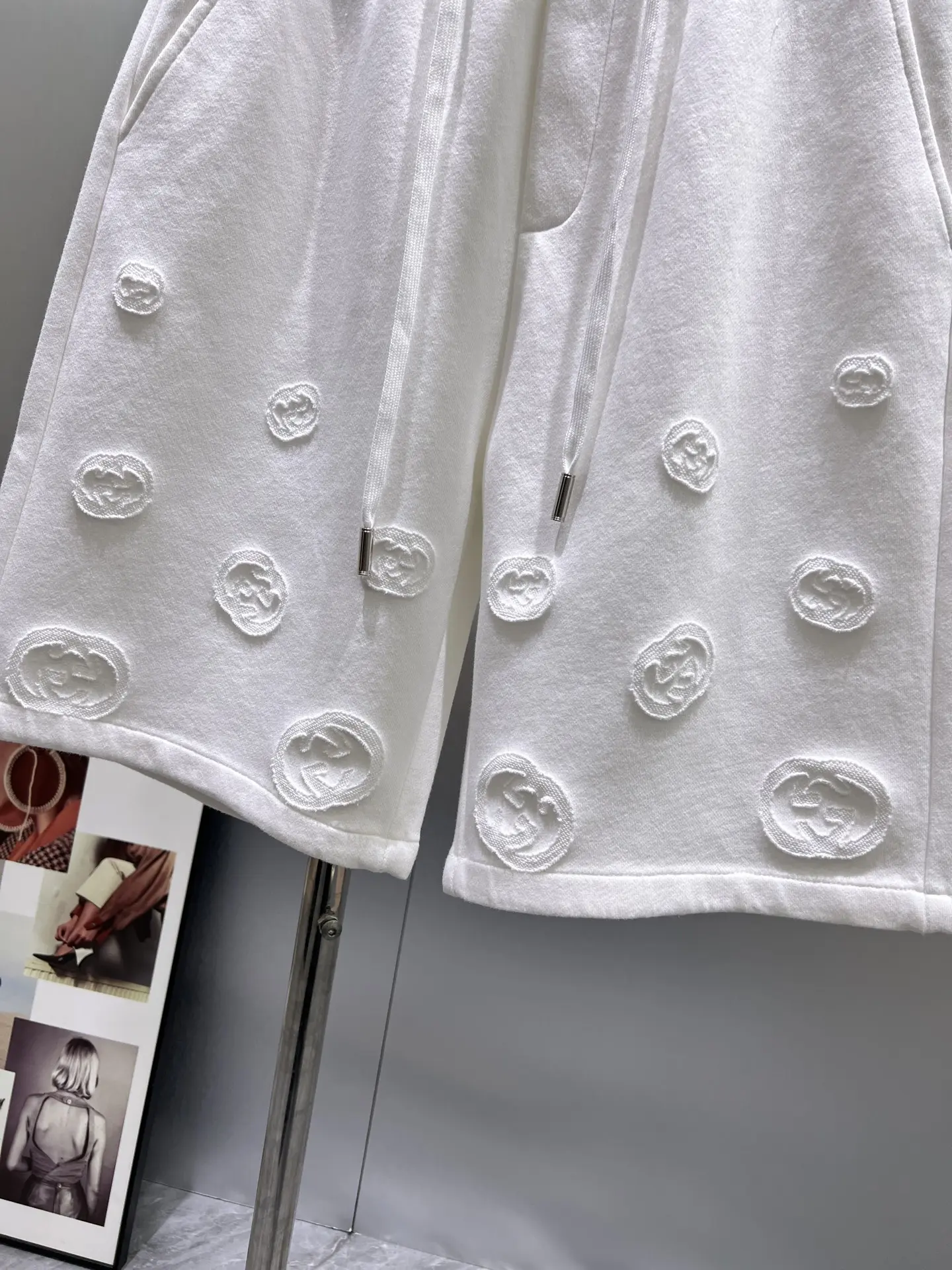 Logo-Embroidered Cotton Jersey Shorts D21011994 — view 6