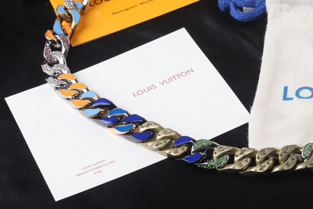 Monogram Soapy Chain Necklace (Titanium Steel) D21016742 — view 3