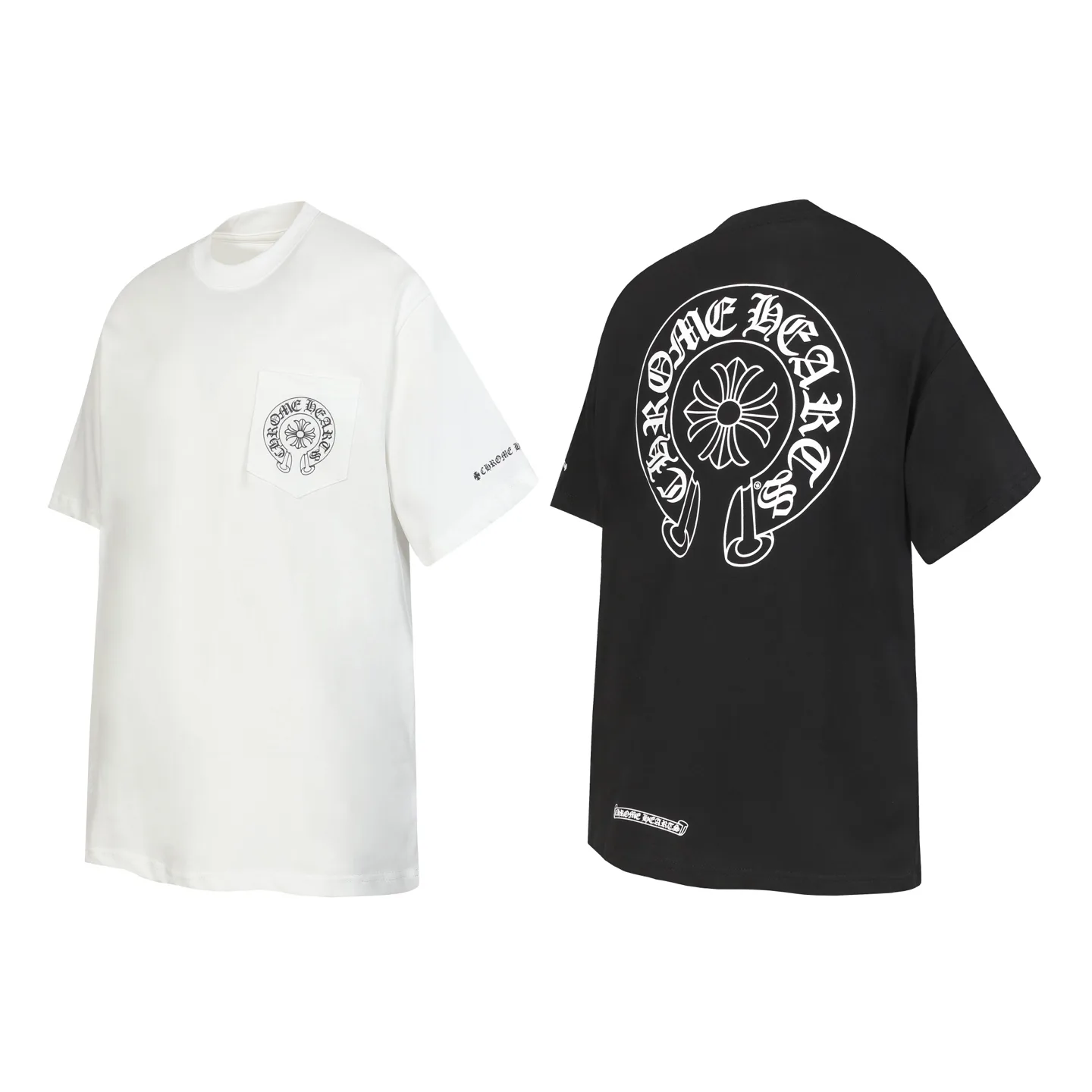 Horseshoe Logo Print Cotton T-Shirt D9013623