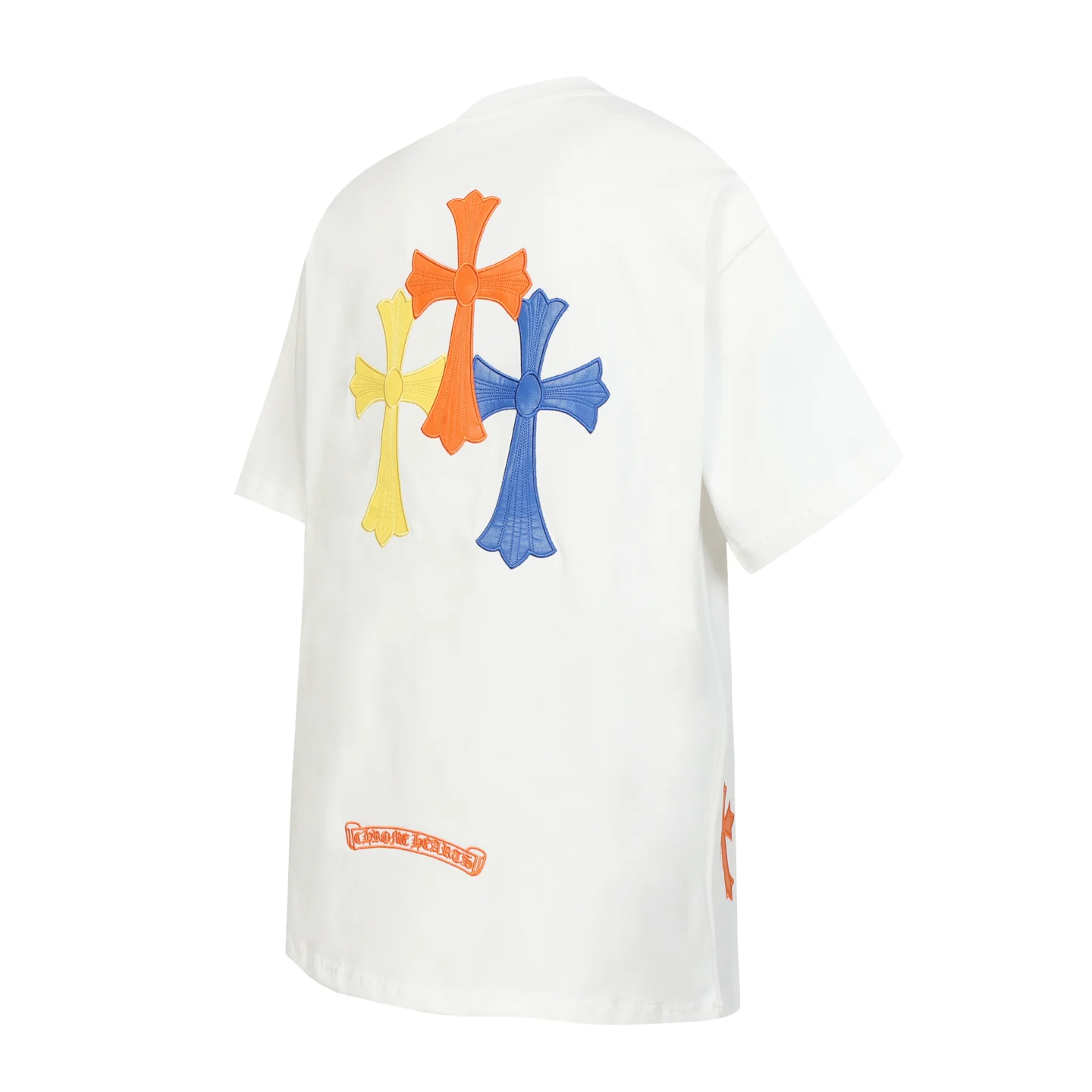 Multi-Color Cross Patch Cotton T-Shirt D10513543 — view 3