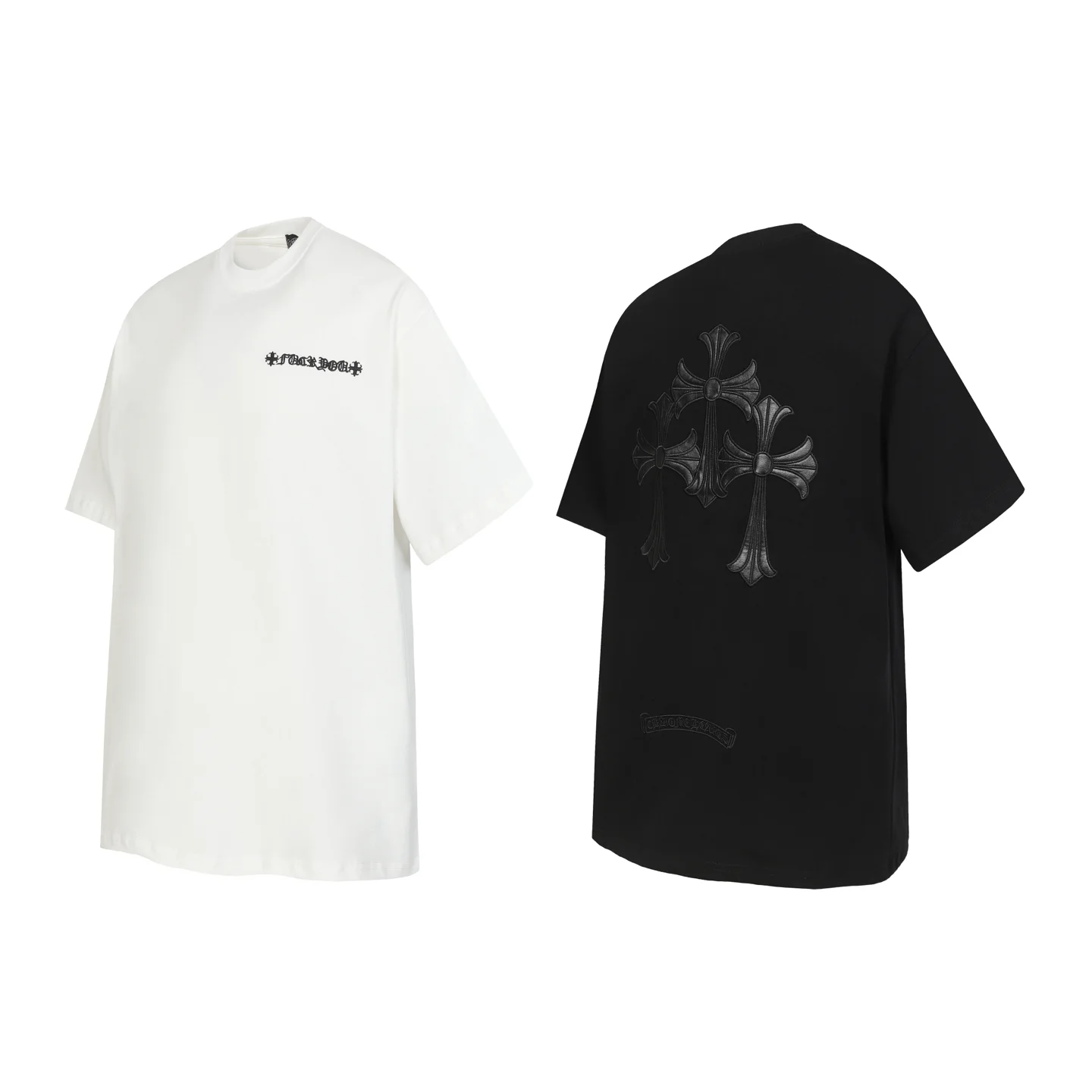 Cross Patch Embroidered Cotton T-Shirt D10513542