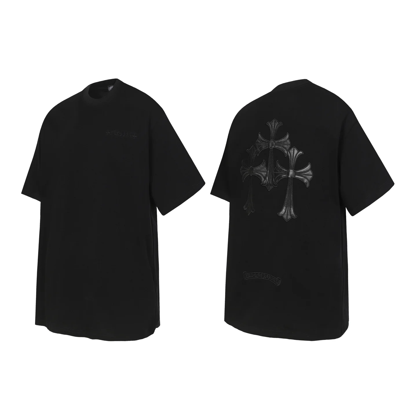 Cross Patch Embroidered Cotton T-Shirt D10513542 — view 2