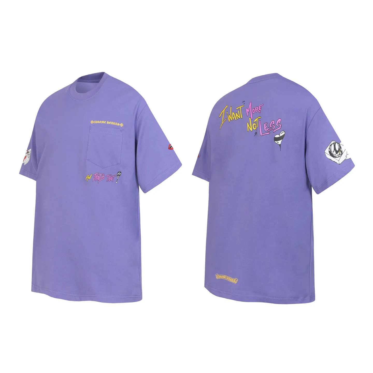 Chrome Hearts Graffiti Print Pocket T-Shirt D9513535