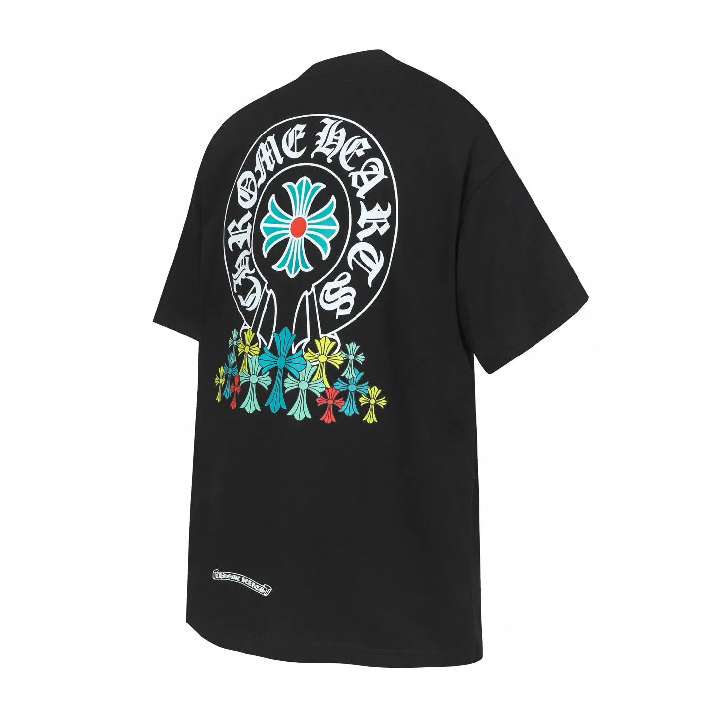 Multicolor Horseshoe Print Cotton T-Shirt D9513668 — view 7