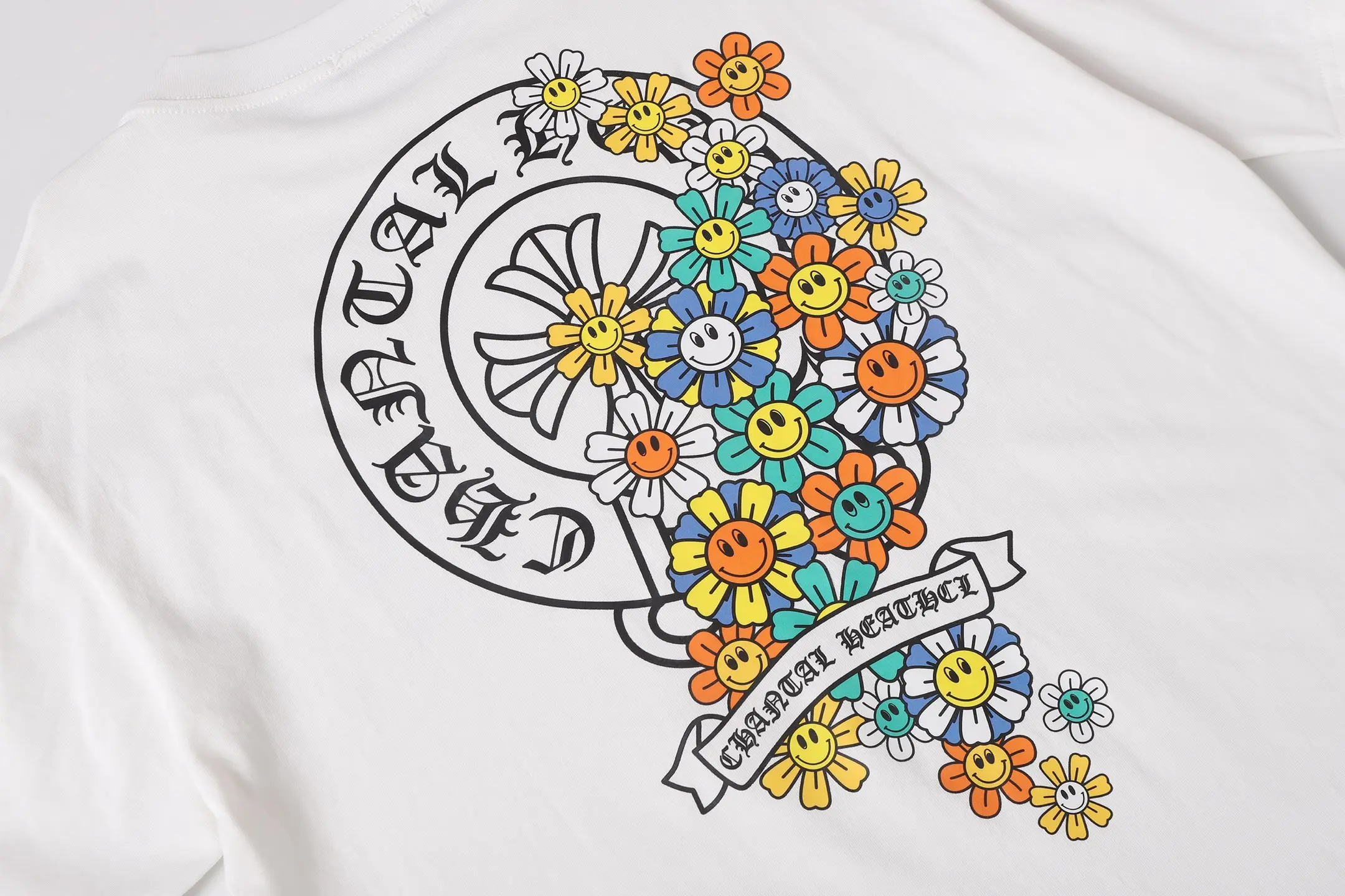 Chrome Hearts Horseshoe Floral Print T-Shirt D9513670 — view 6