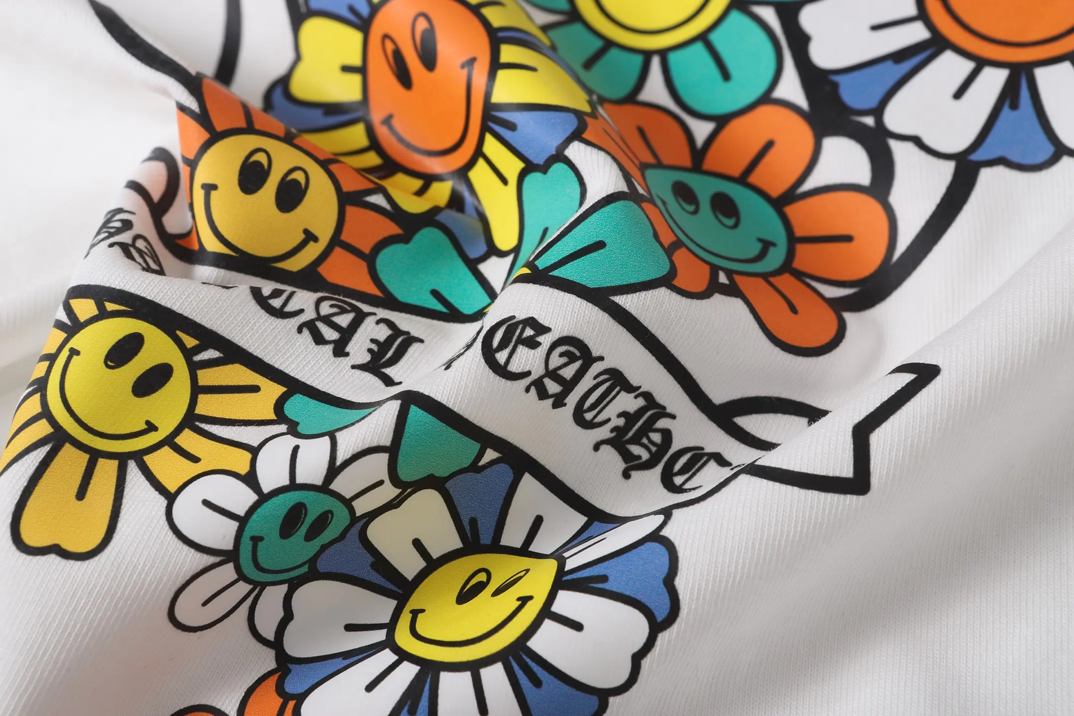 Chrome Hearts Horseshoe Floral Print T-Shirt D9513670 — view 9
