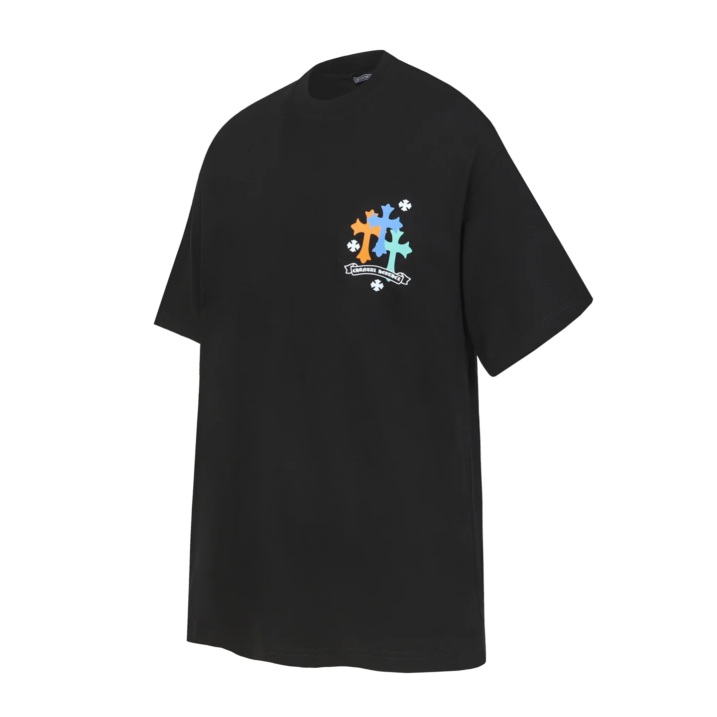 Horseshoe and Floral Print Cotton T-Shirt D9513669 — view 2