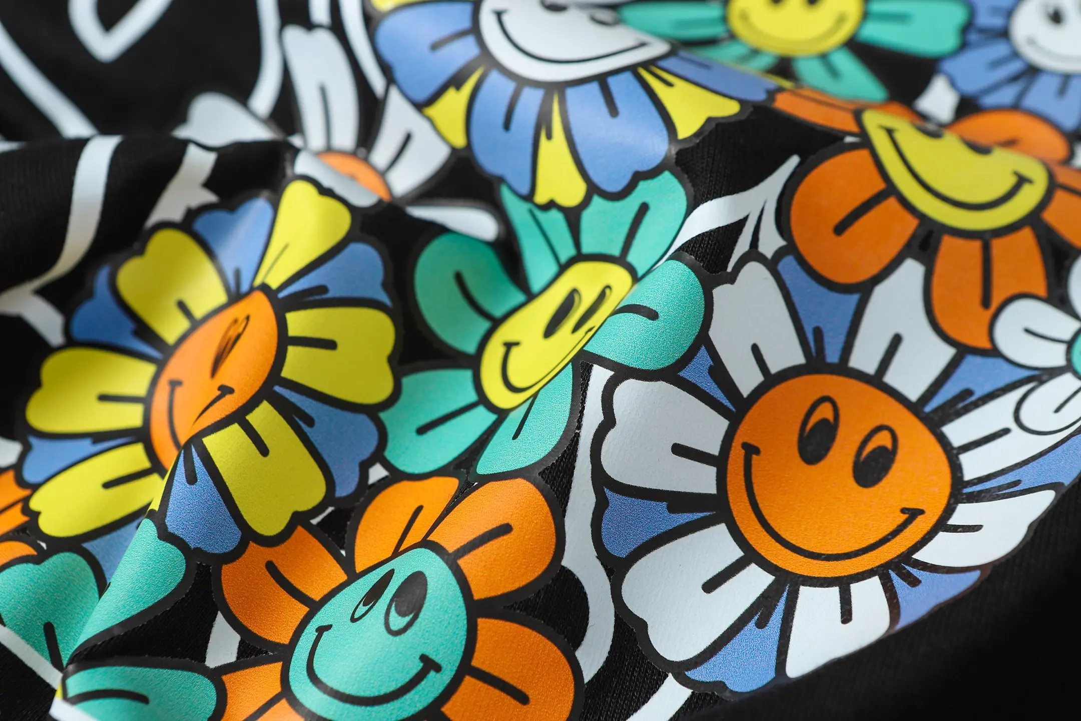 Horseshoe and Floral Print Cotton T-Shirt D9513669 — view 13