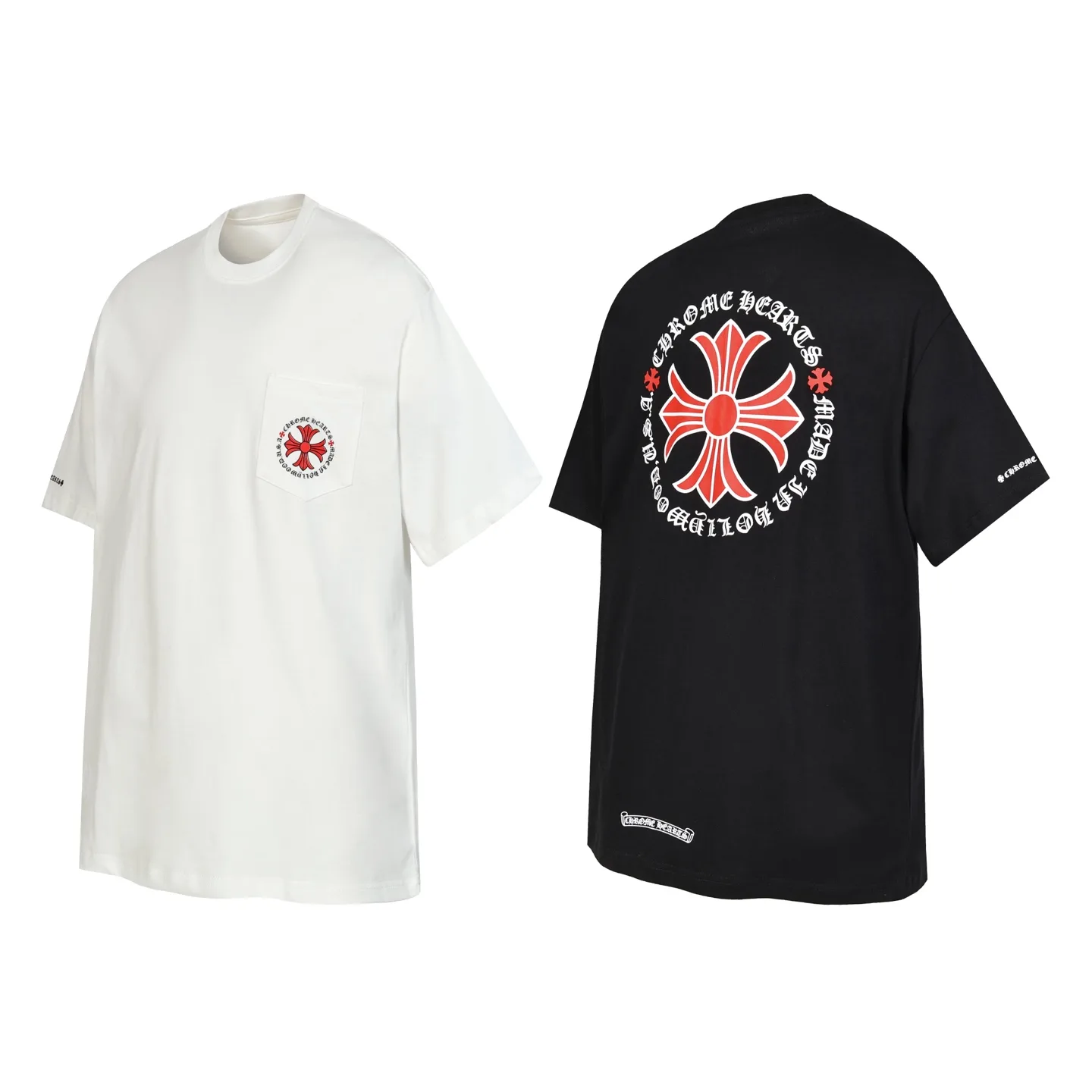 Cross and Script Graphic Pocket T-Shirt D9513558