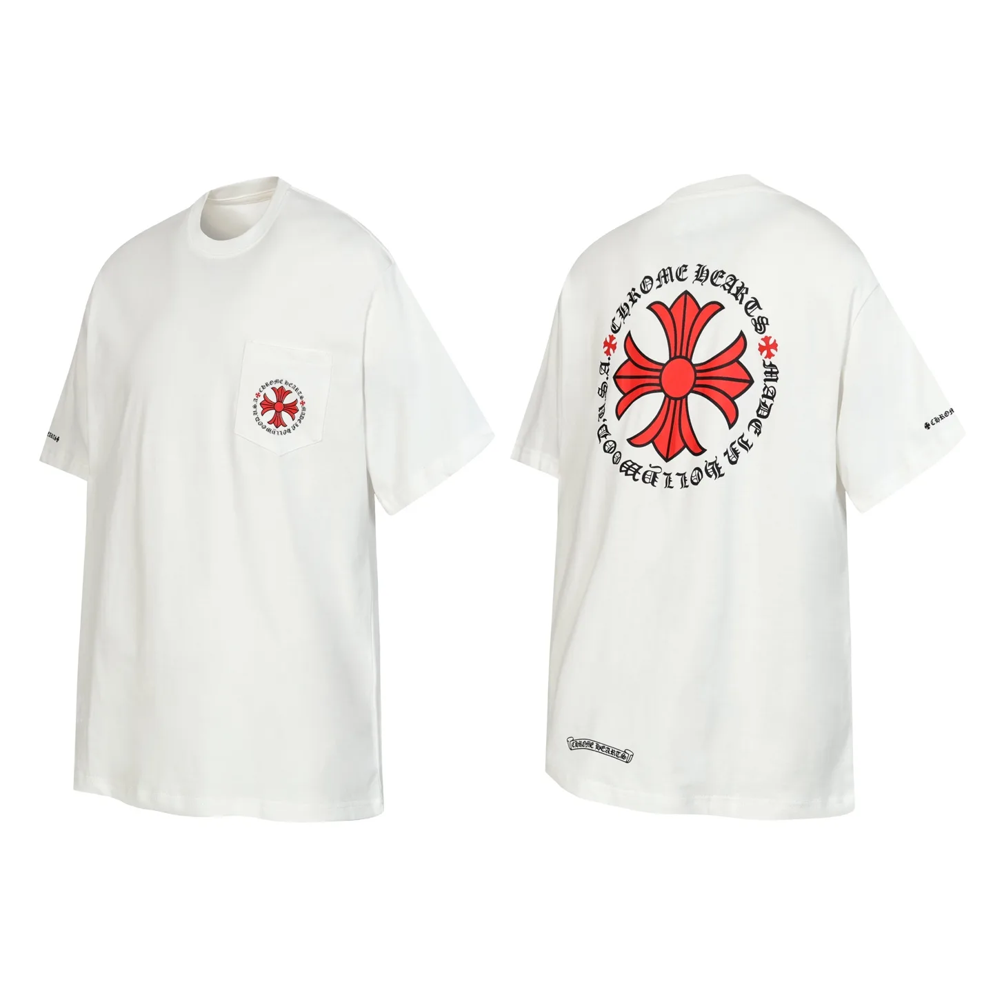 Cross and Script Graphic Pocket T-Shirt D9513558 — view 2