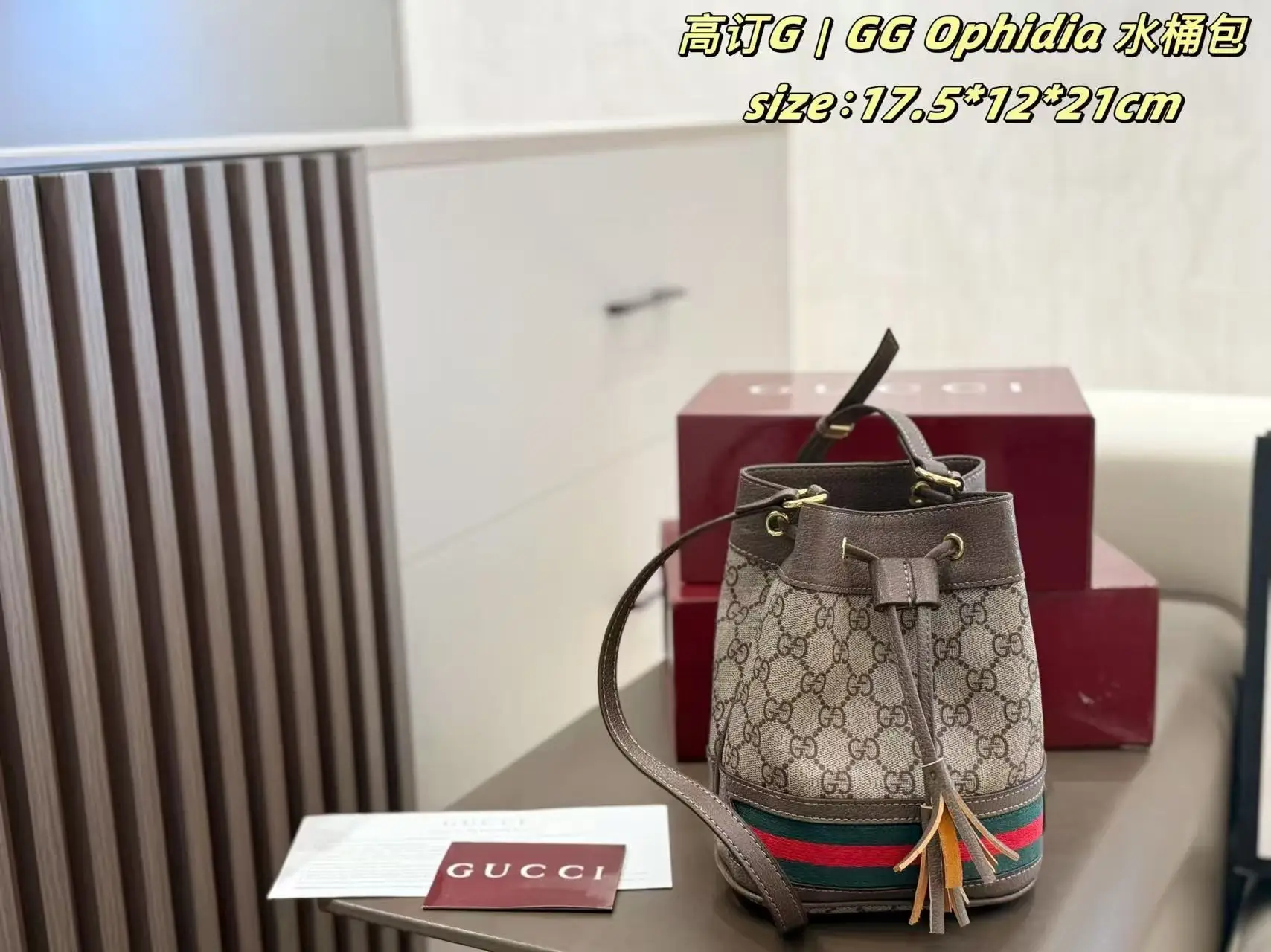 Ophidia GG Supreme Mini Bucket Bag D24018128