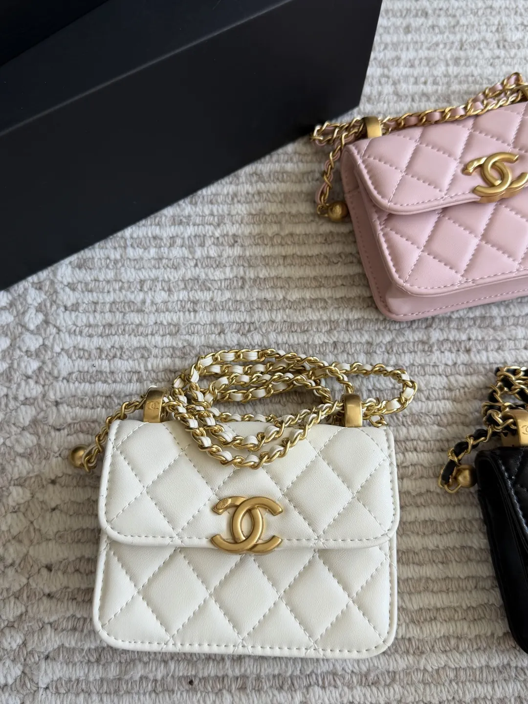 Mini Quilted Flap Bag with Chain D25518088 — view 2