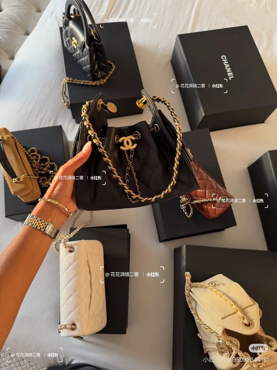 Chanel 25C Hobo Bucket Bag D41017821 — view 3