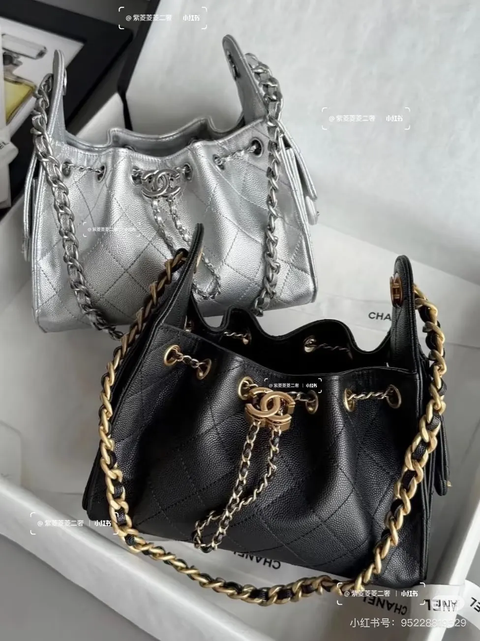 Chanel 25C Hobo Bucket Bag D41017821 — view 8