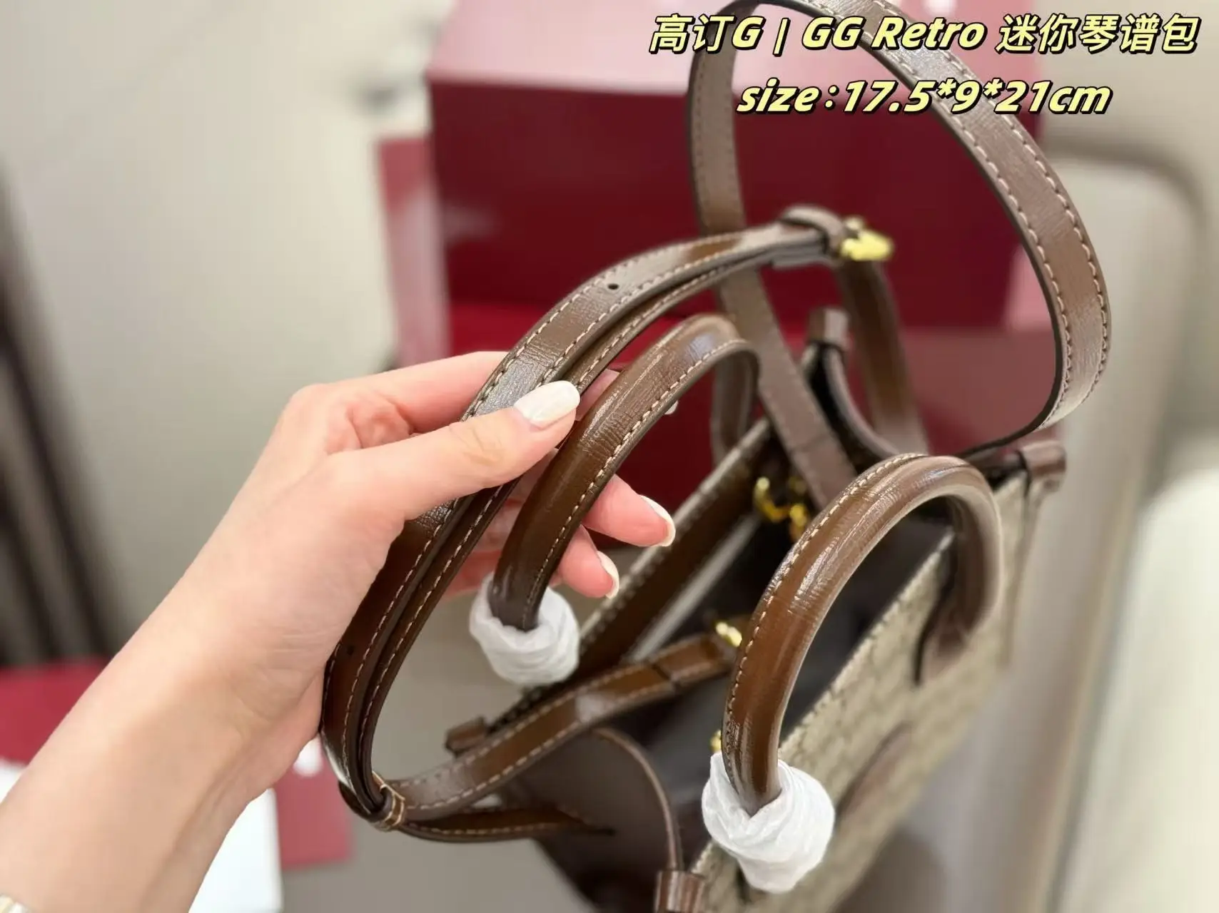 Ophidia Mini GG Canvas Tote Bag D26018130 — view 4