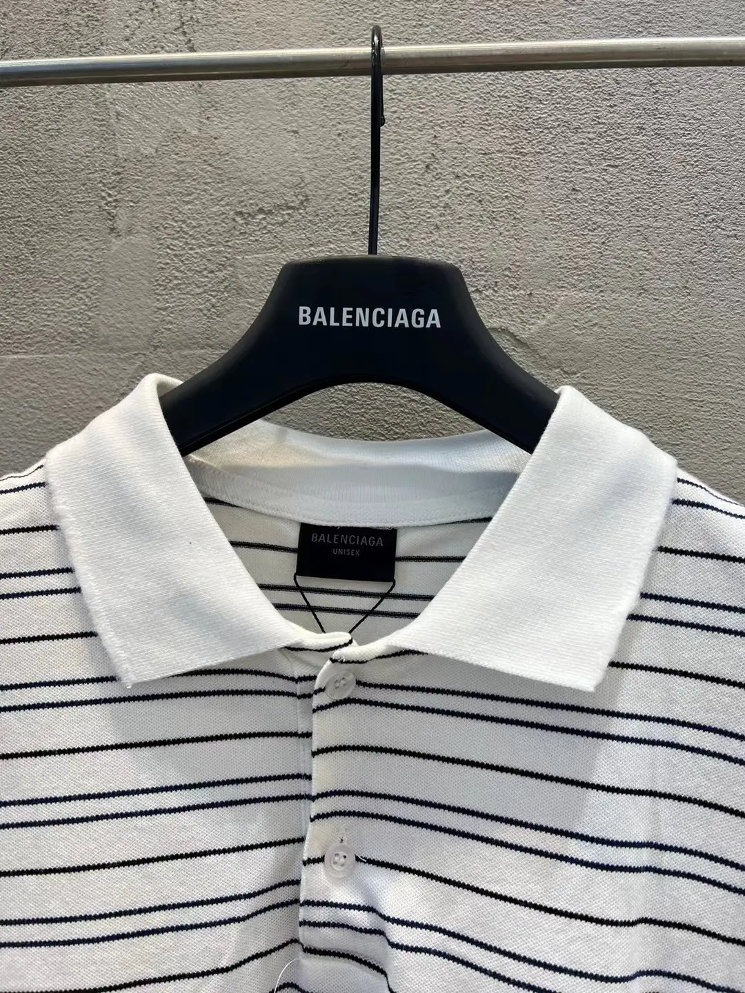 Oversized Striped Logo Polo Shirt D12518645 — view 3