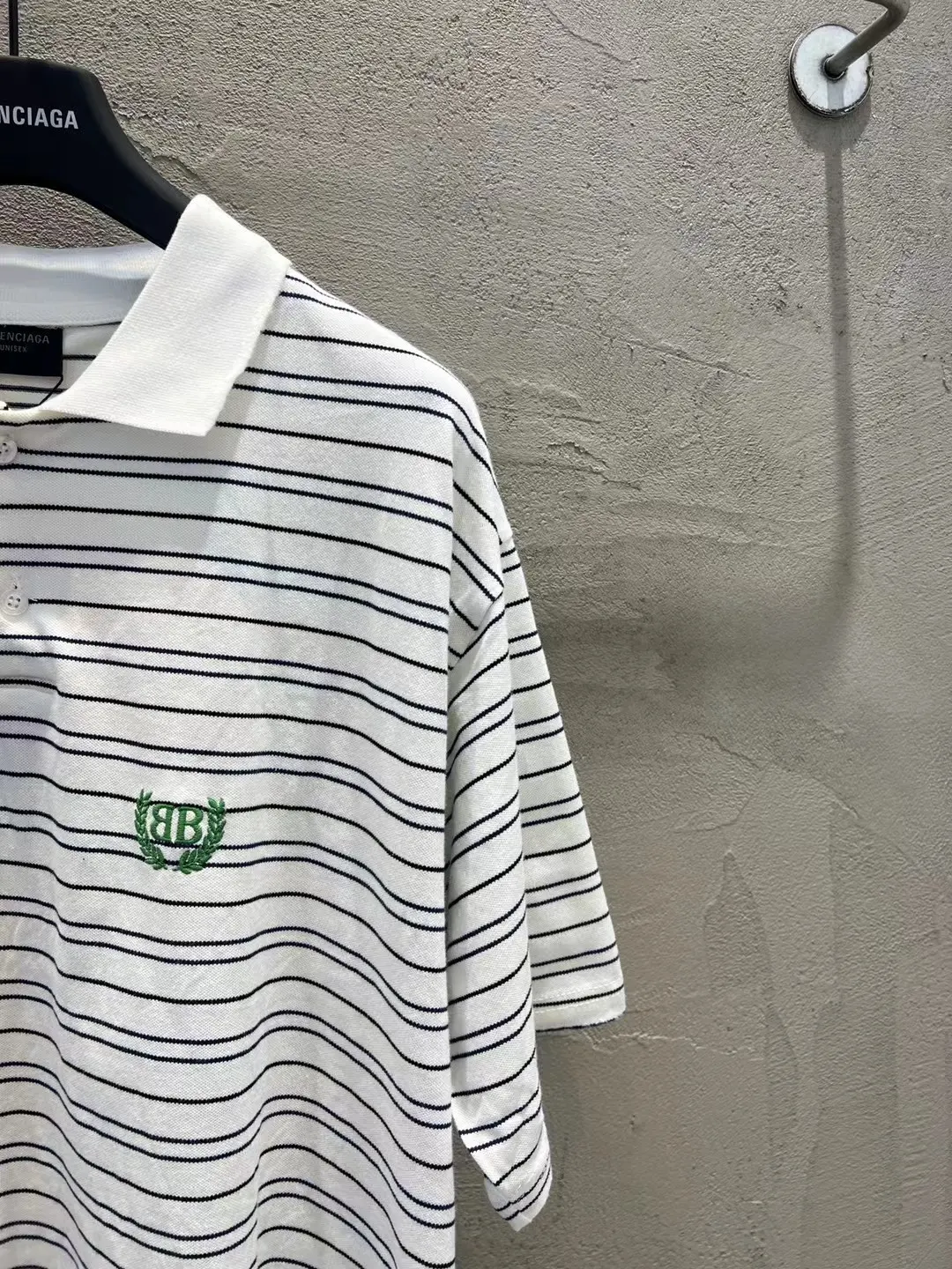 Oversized Striped Logo Polo Shirt D12518645 — view 5