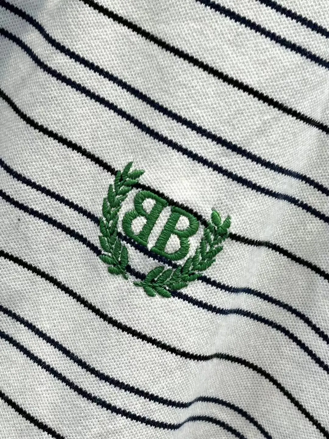 Oversized Striped Logo Polo Shirt D12518645 — view 6