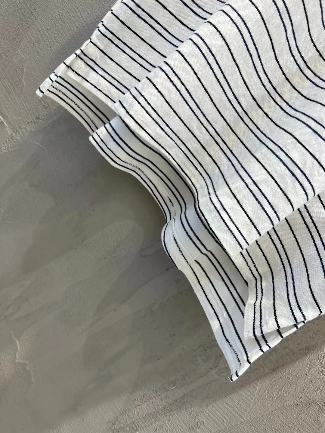 Oversized Striped Logo Polo Shirt D12518645 — view 7