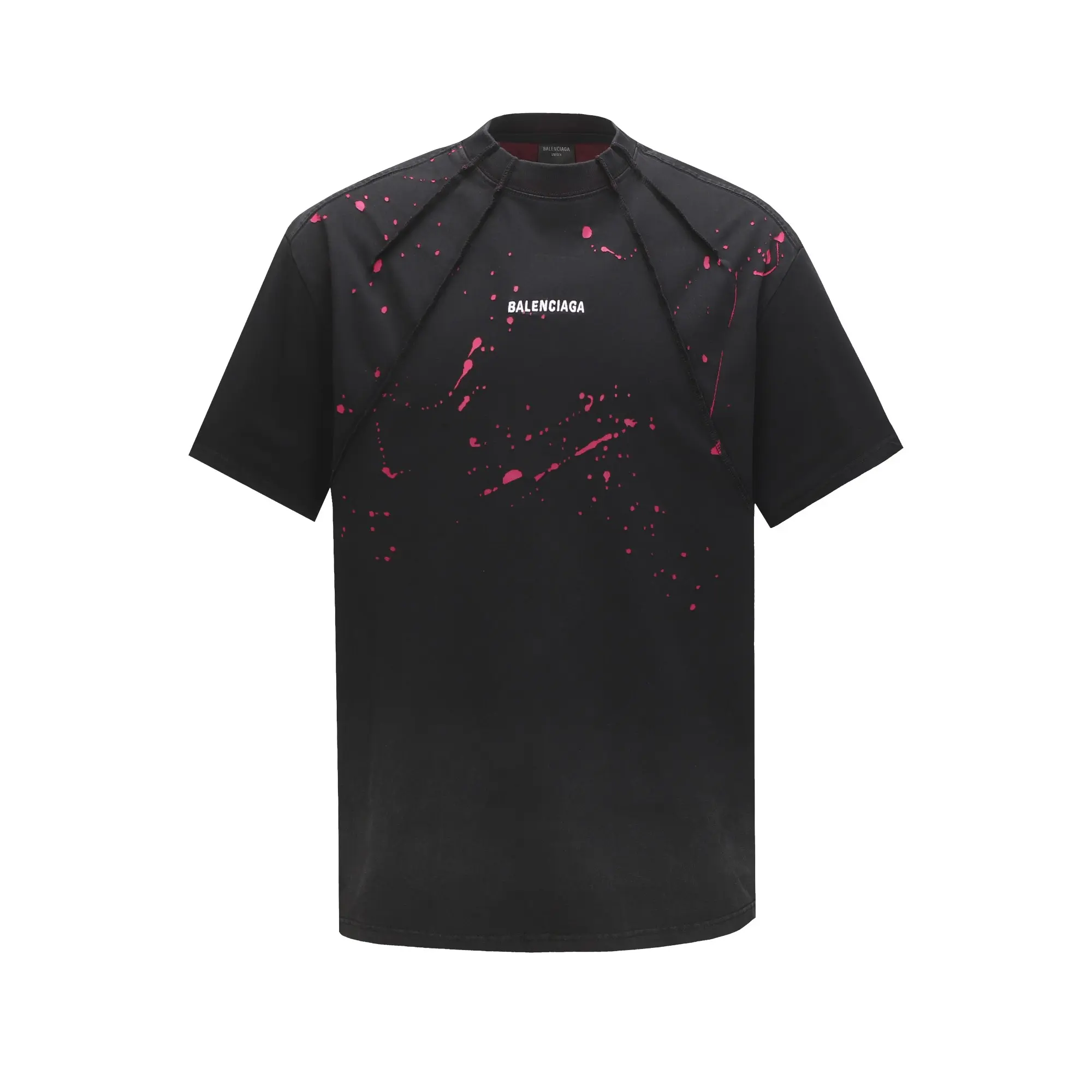 Logo Embroidery Distressed Oversized T-Shirt D18018683