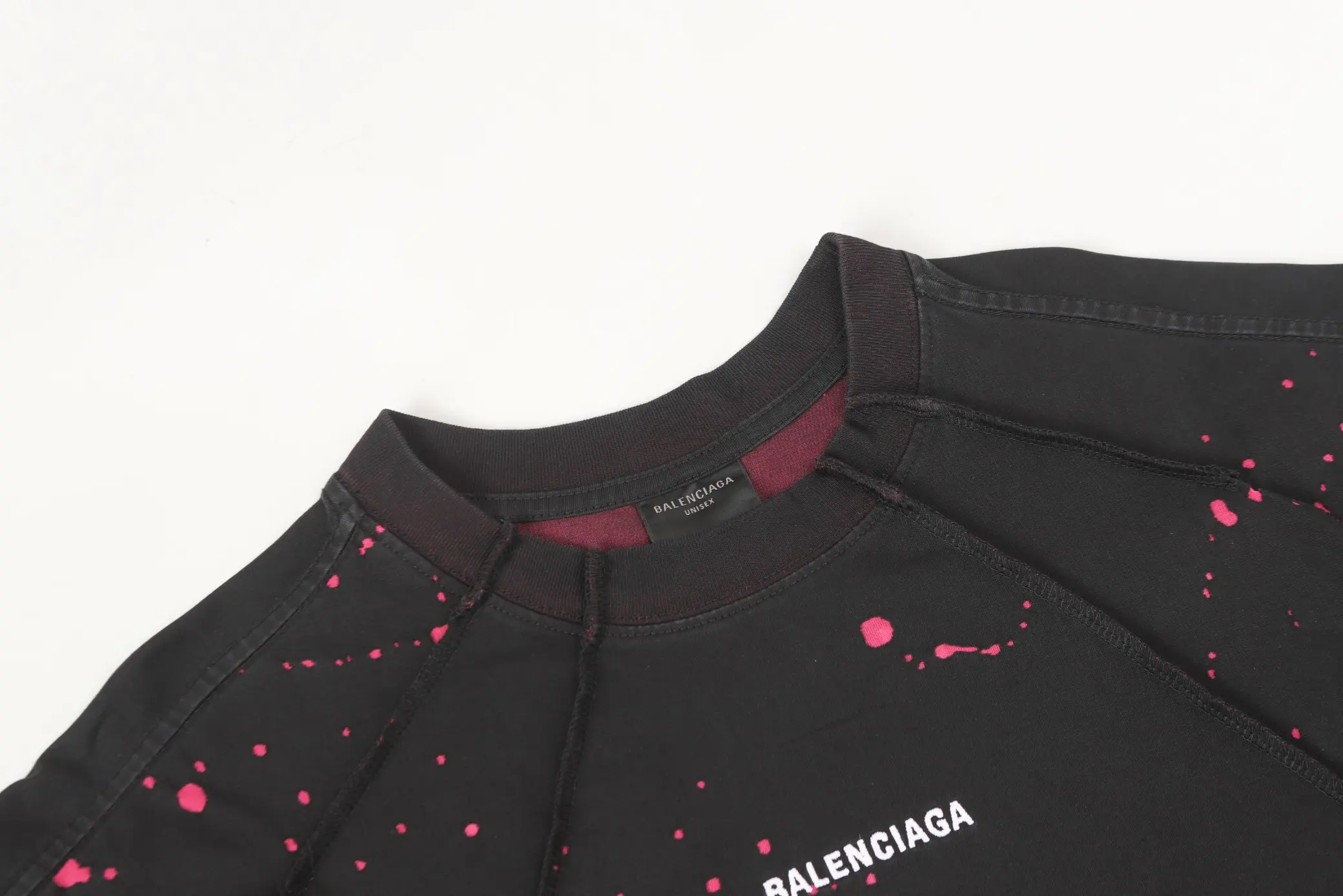 Logo Embroidery Distressed Oversized T-Shirt D18018683 — view 3