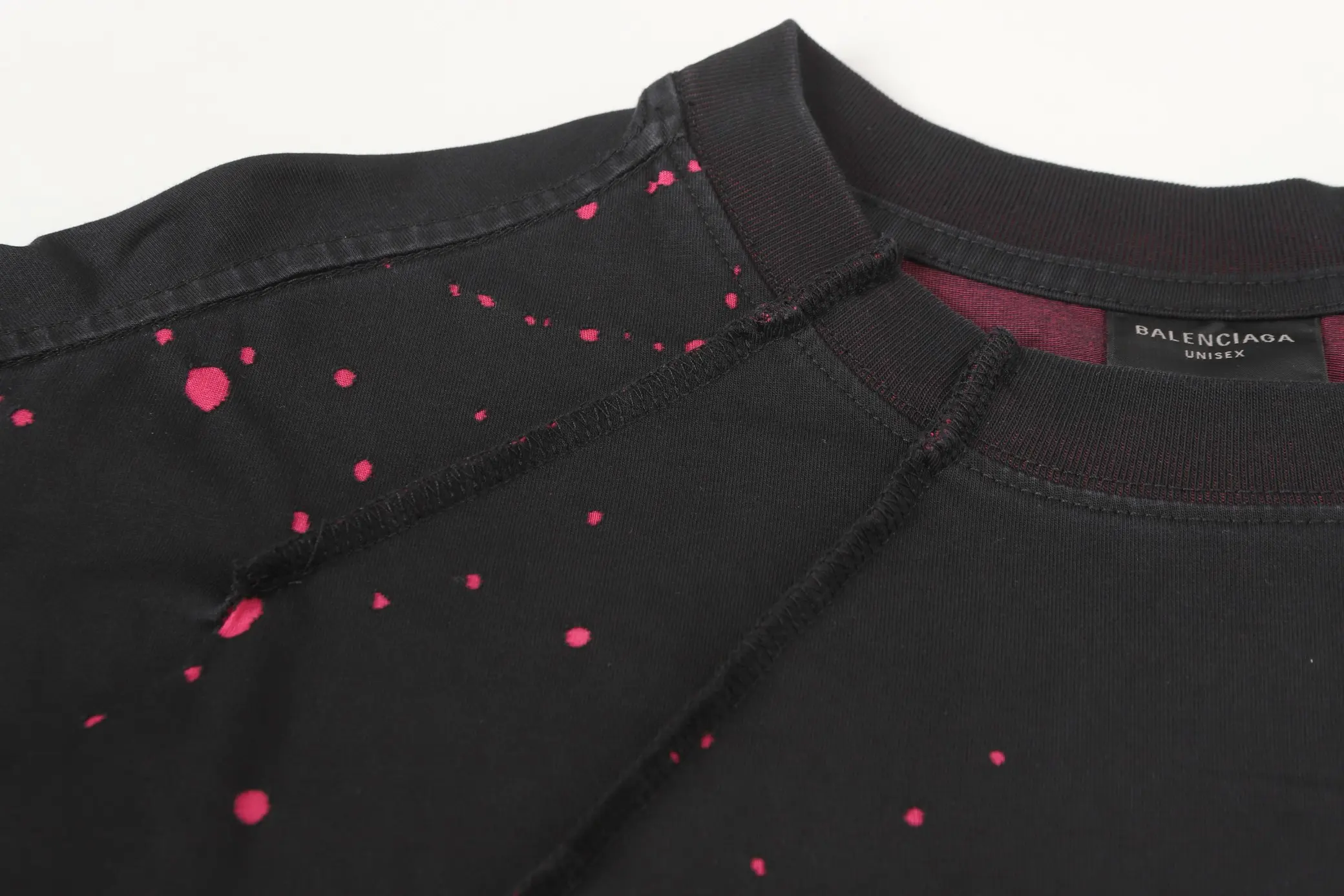 Logo Embroidery Distressed Oversized T-Shirt D18018683 — view 4
