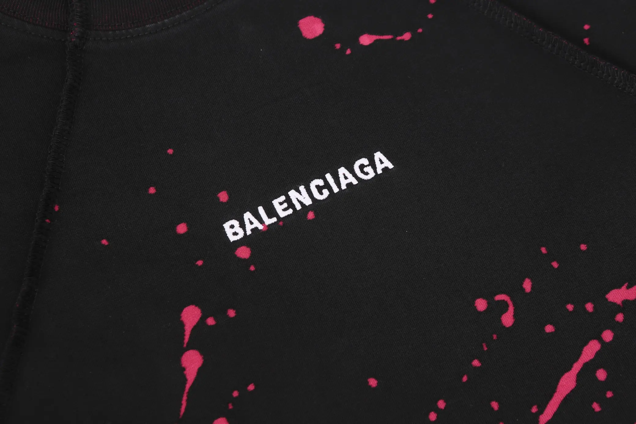 Logo Embroidery Distressed Oversized T-Shirt D18018683 — view 8