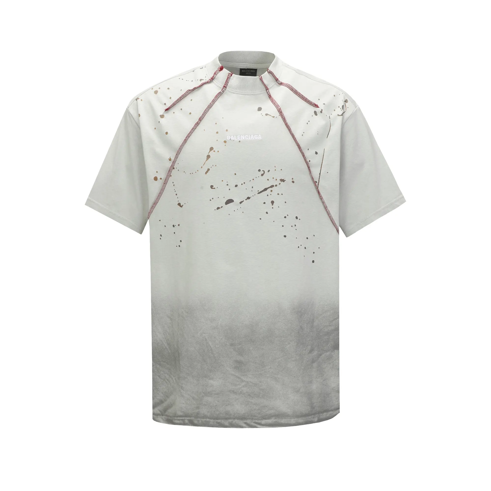 Logo Embroidery Distressed Oversized T-Shirt D18018683 — view 18