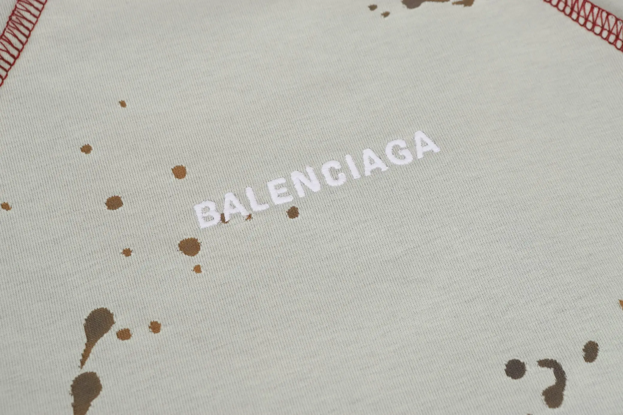 Logo Embroidery Distressed Oversized T-Shirt D18018683 — view 23