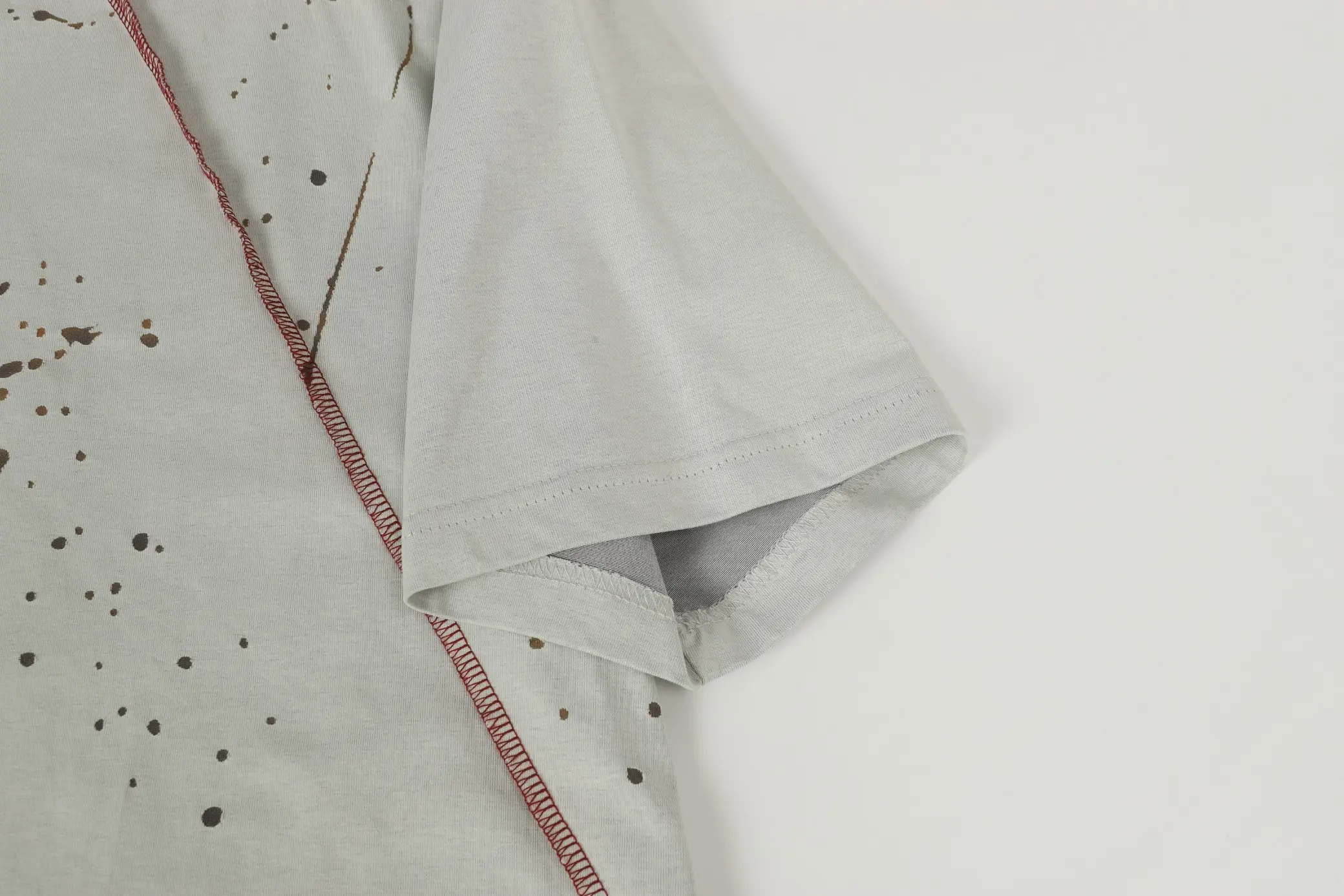 Logo Embroidery Distressed Oversized T-Shirt D18018683 — view 24