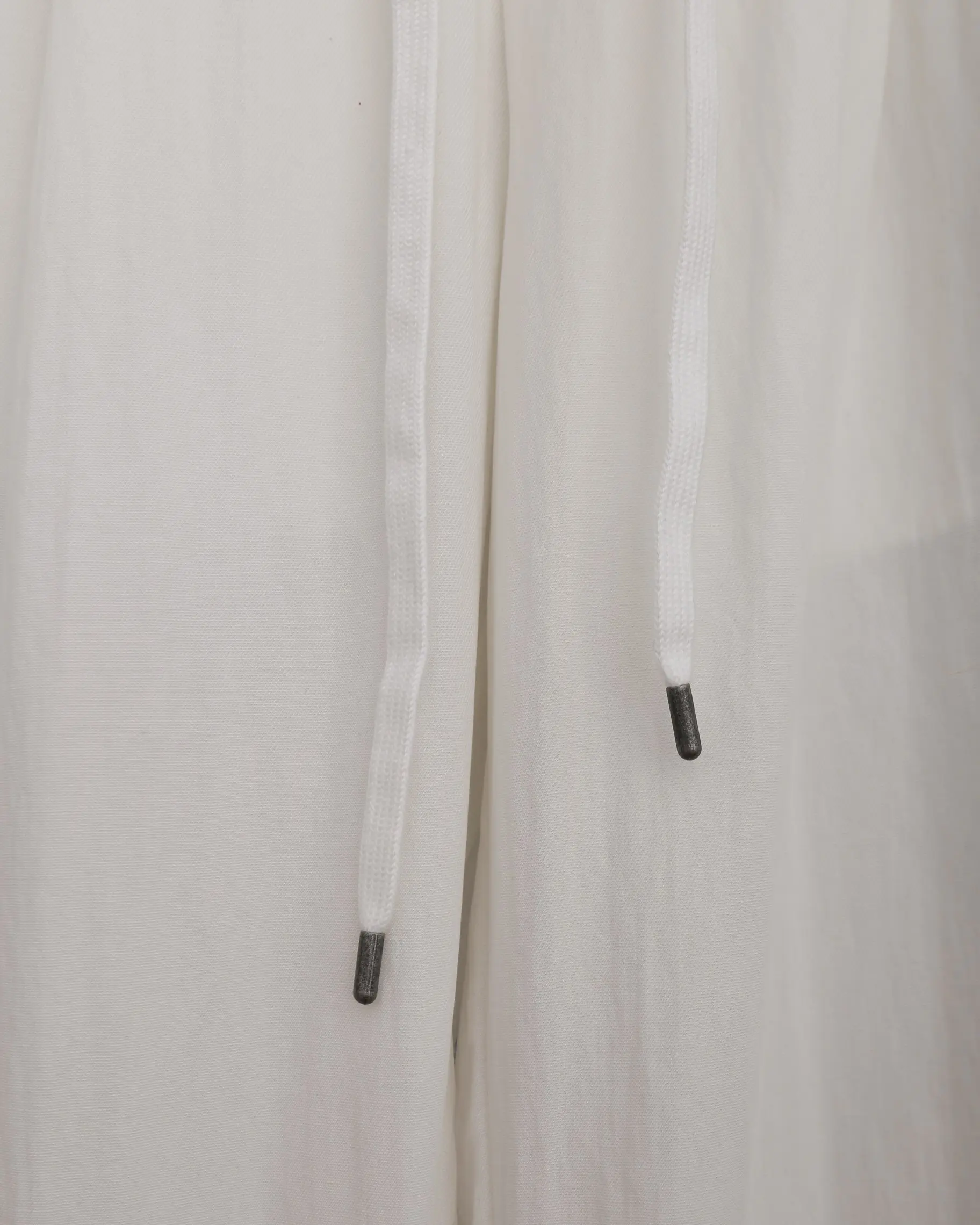 Embroidered Logo Cotton-Linen Trousers D20512921 — view 6
