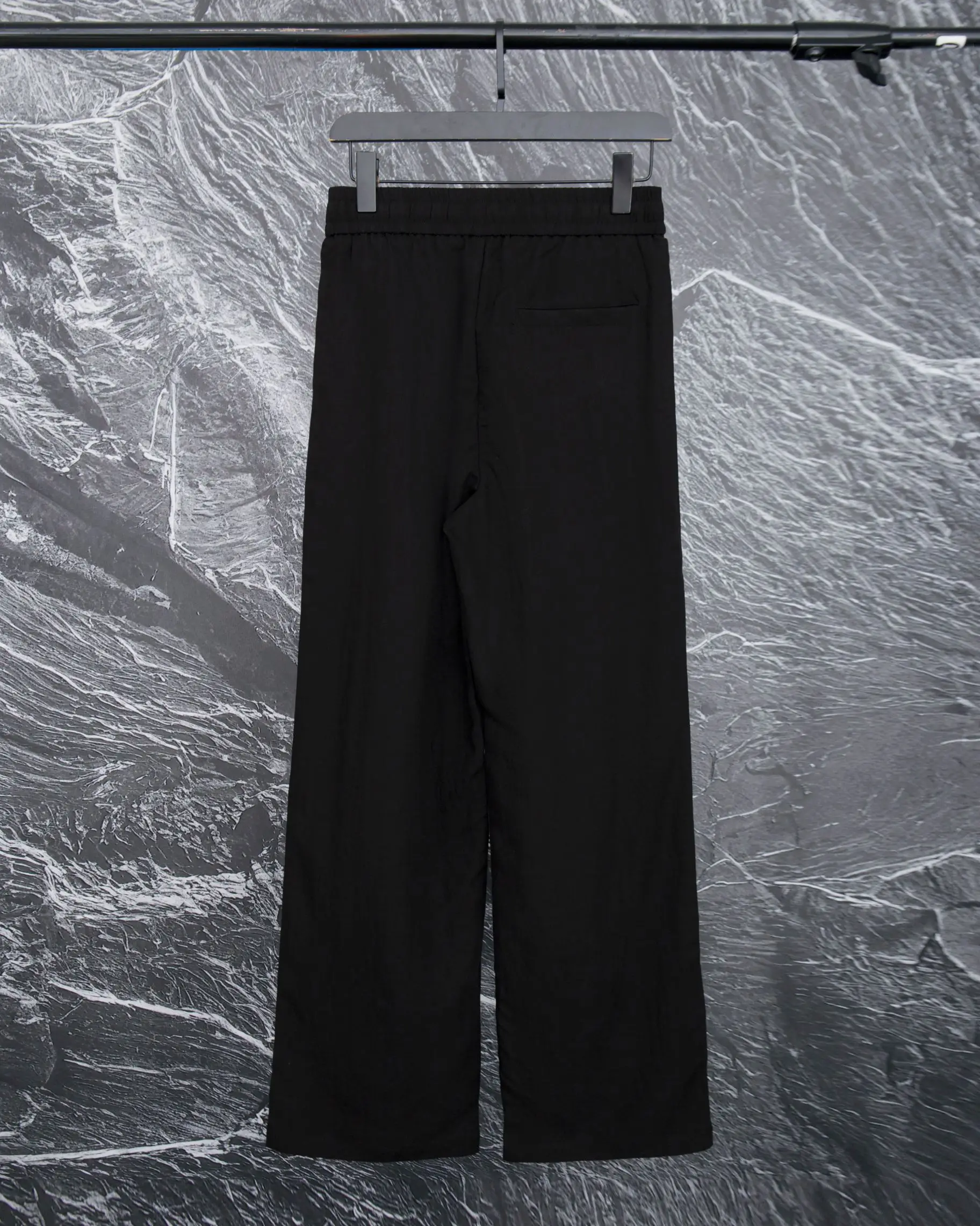 Embroidered Logo Linen-Blend Drawstring Trousers D20512920 — view 2