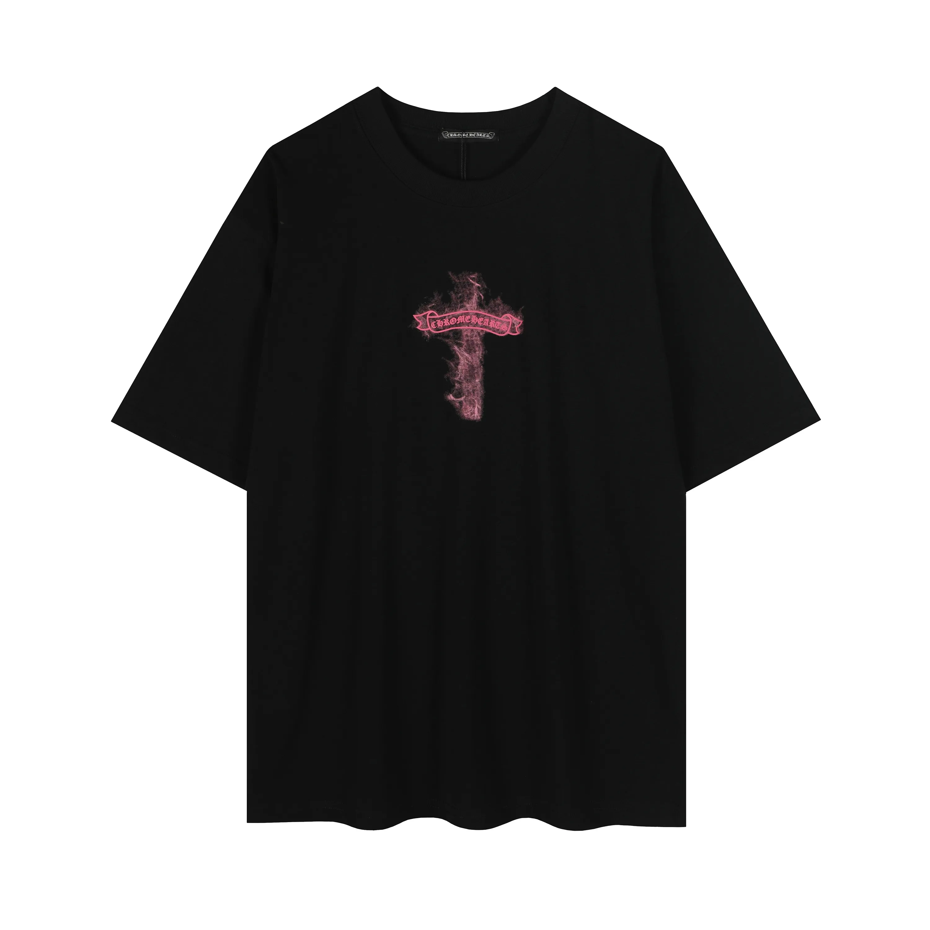 Pink Flame Cross Logo T-Shirt D10511610