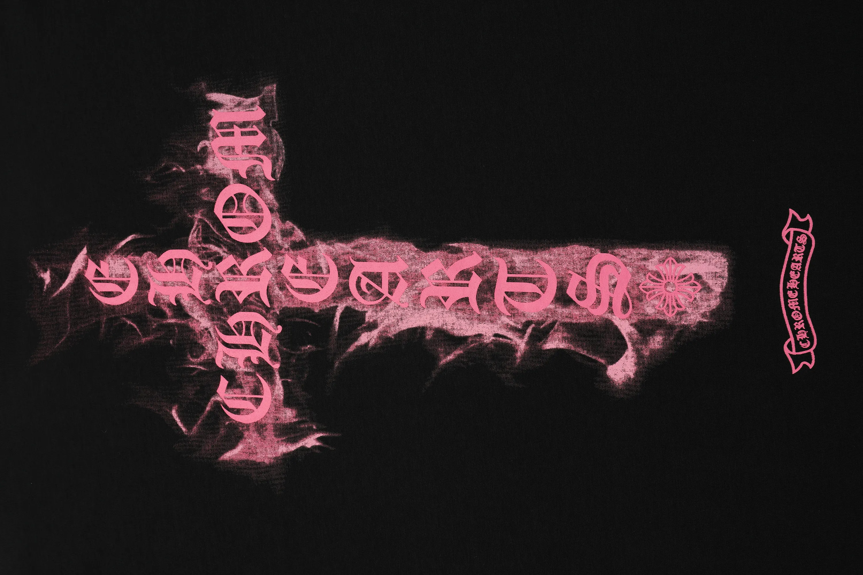 Pink Flame Cross Logo T-Shirt D10511610 — view 7