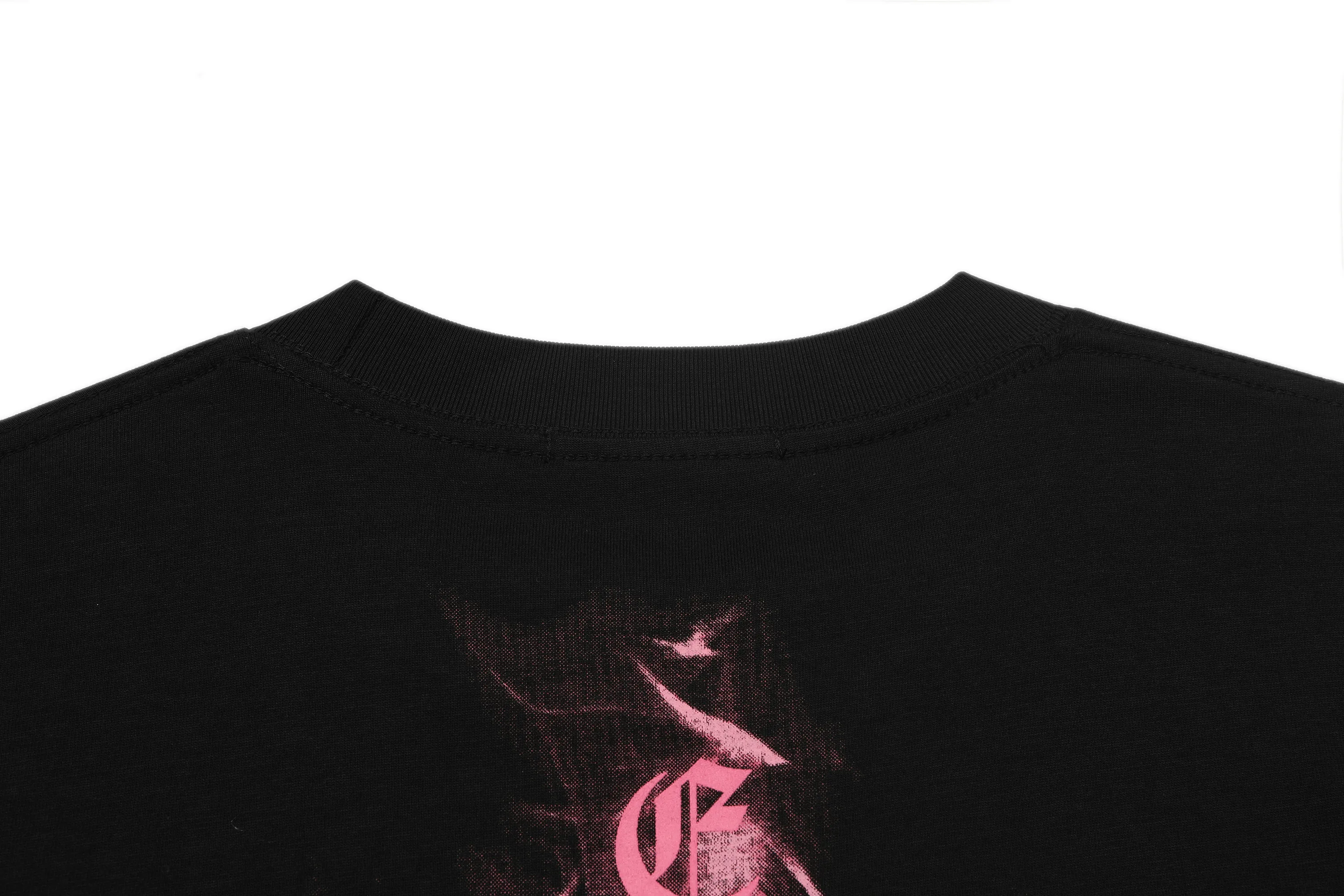 Pink Flame Cross Graphic T-Shirt D5515444 — view 8