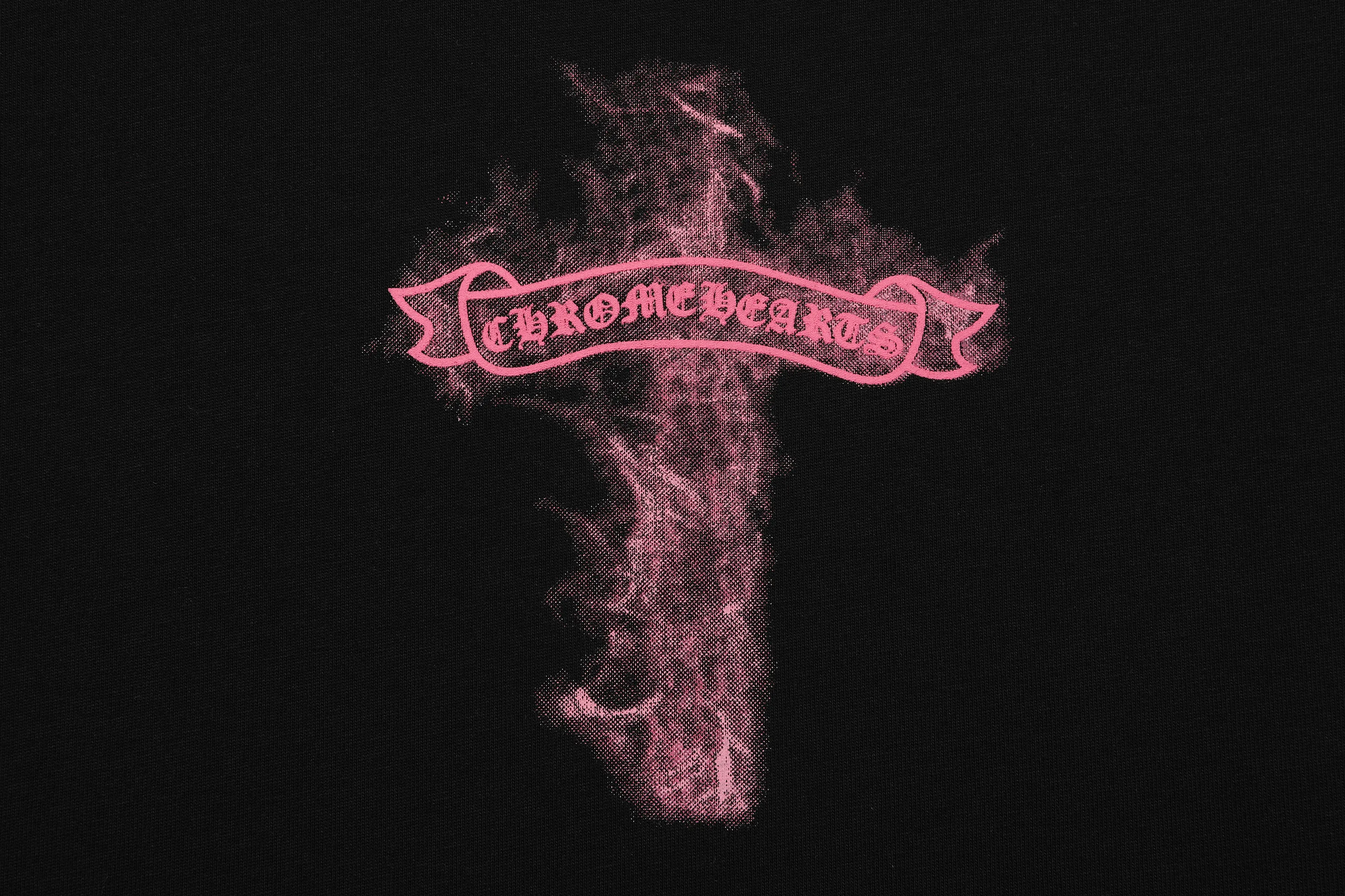Pink Flame Cross Graphic T-Shirt D5515444 — view 9