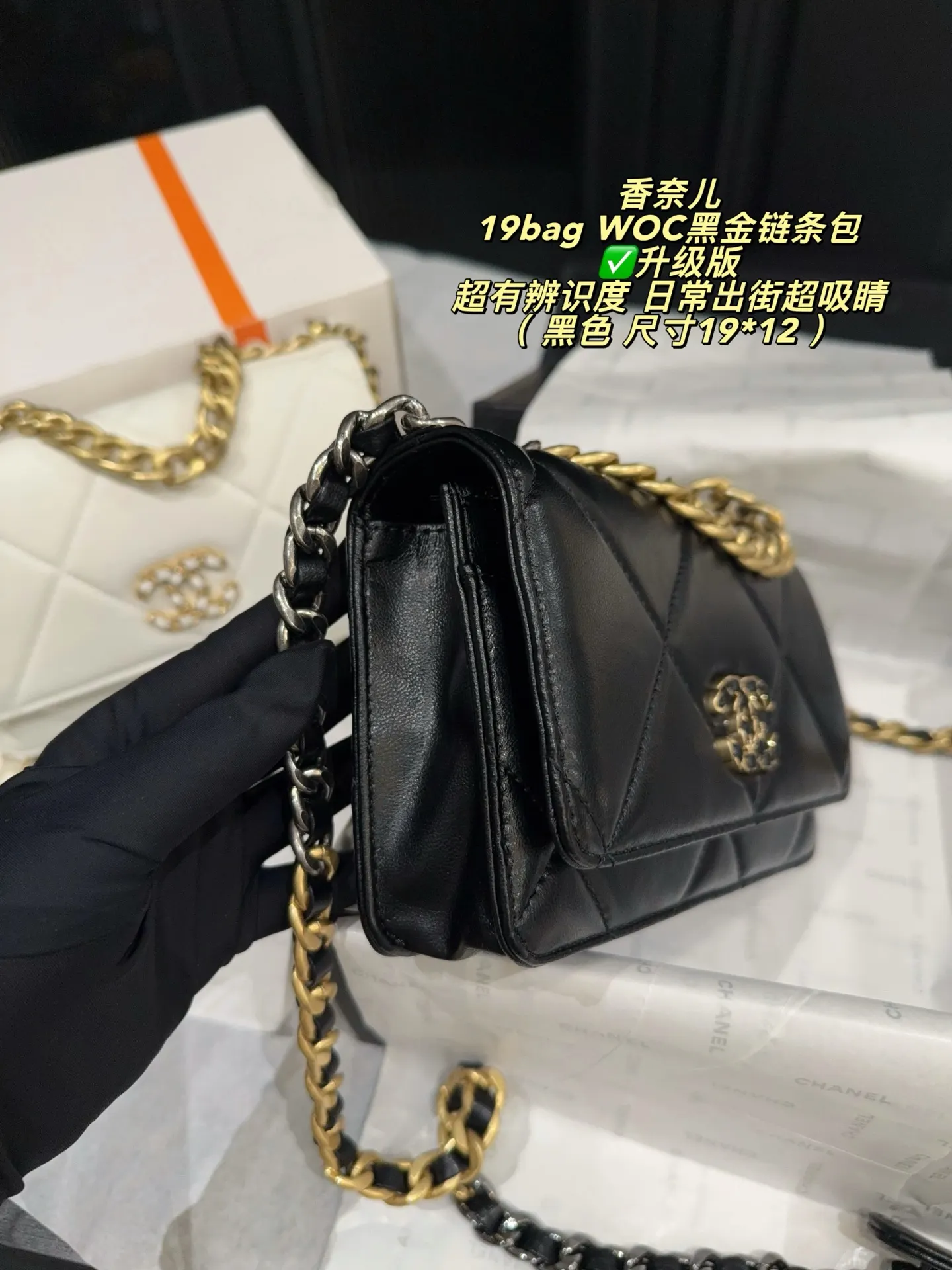 Chanel 19 WOC Quilted Chain Bag D26518304 — view 4