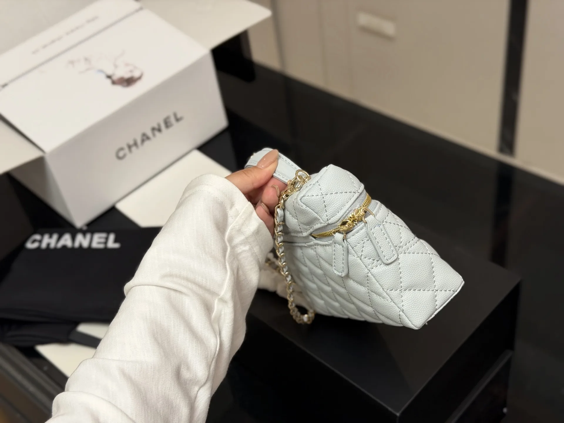 Quilted Top-Handle Vanity Bag D27018372 — view 6