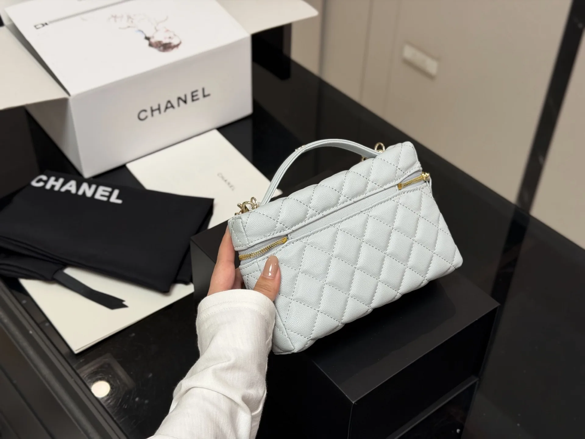 Quilted Top-Handle Vanity Bag D27018372 — view 7