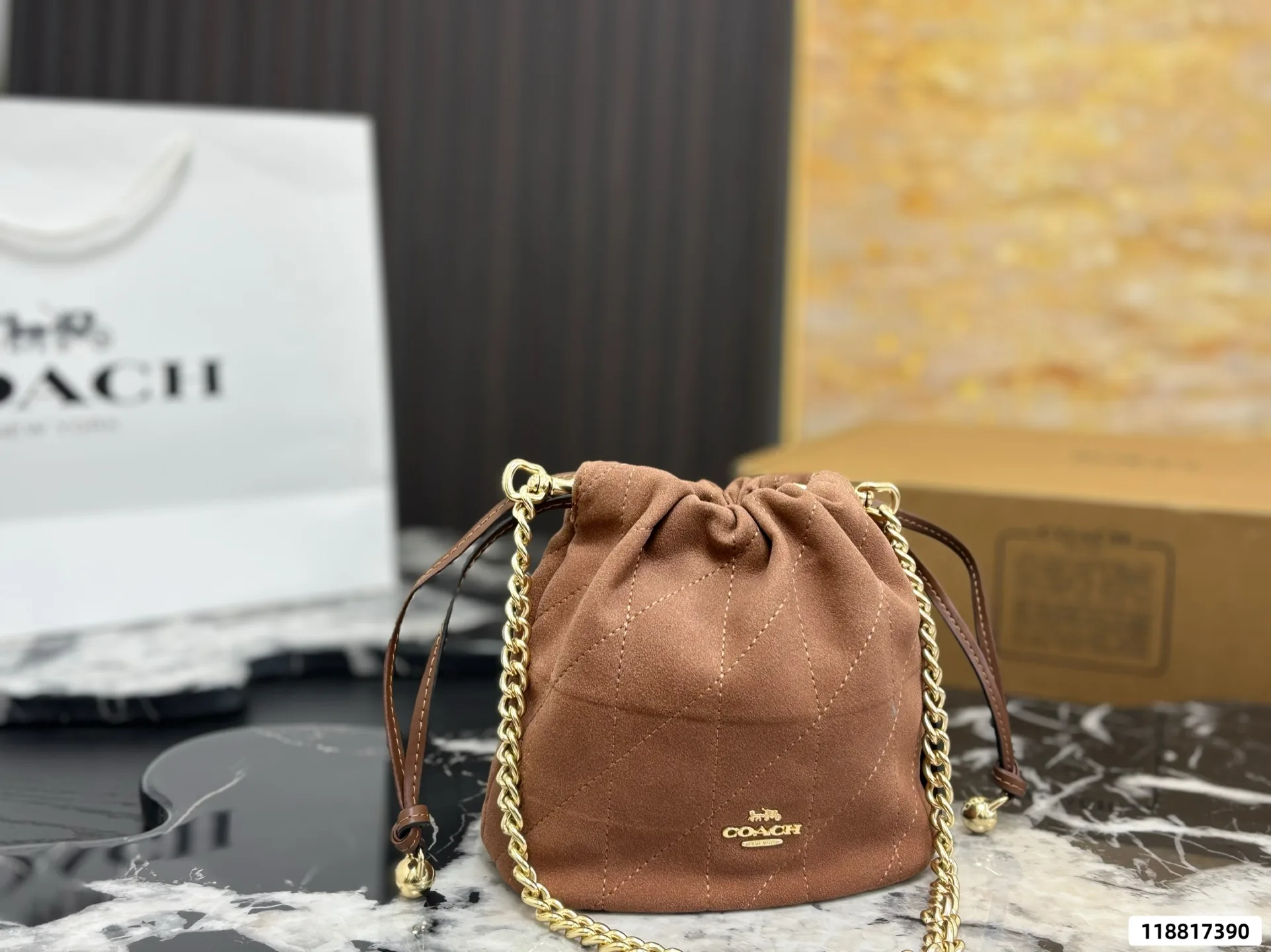 Coach Faye Mini Drawstring Bucket Bag D27518199