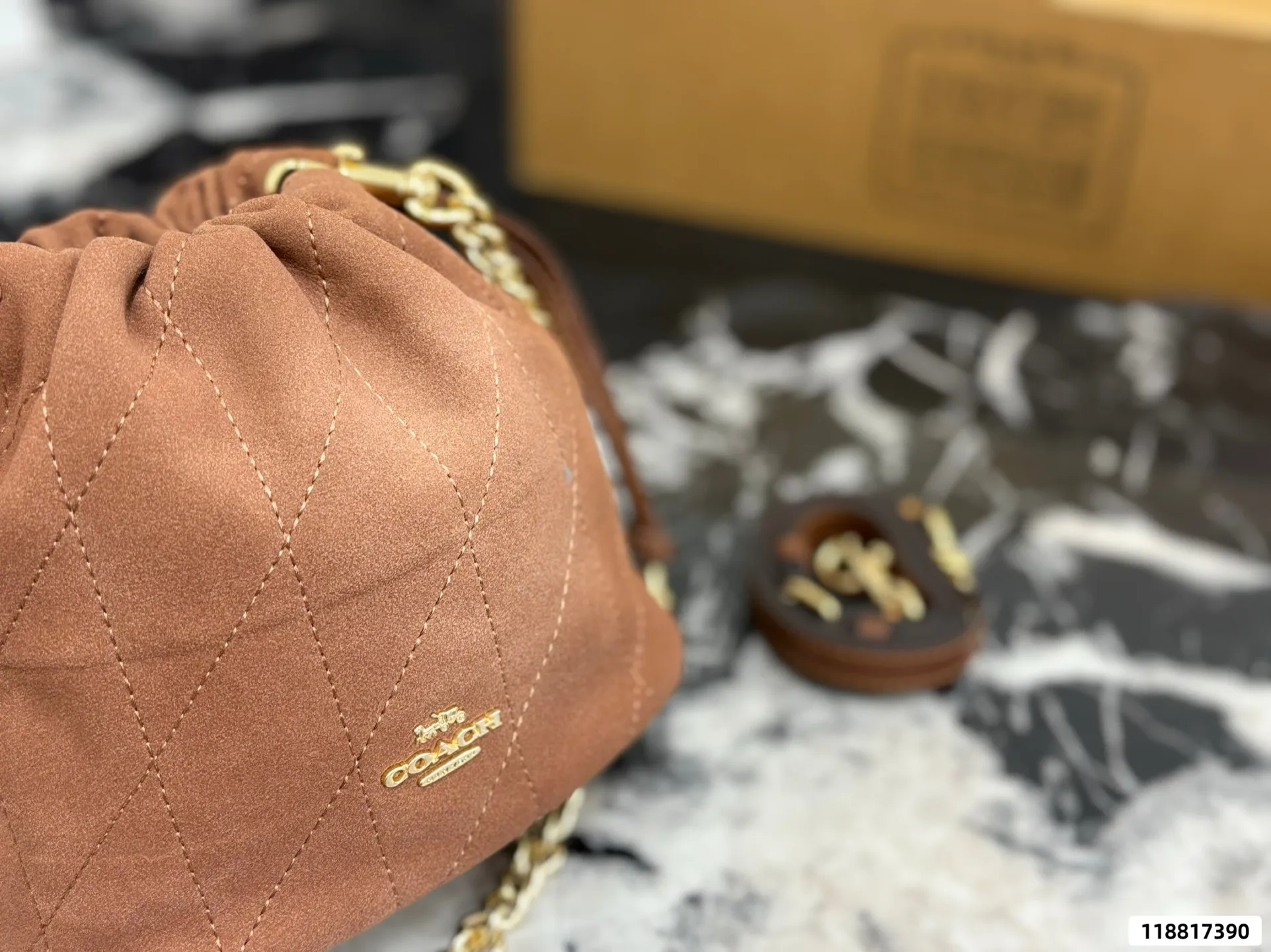 Coach Faye Mini Drawstring Bucket Bag D27518199 — view 2