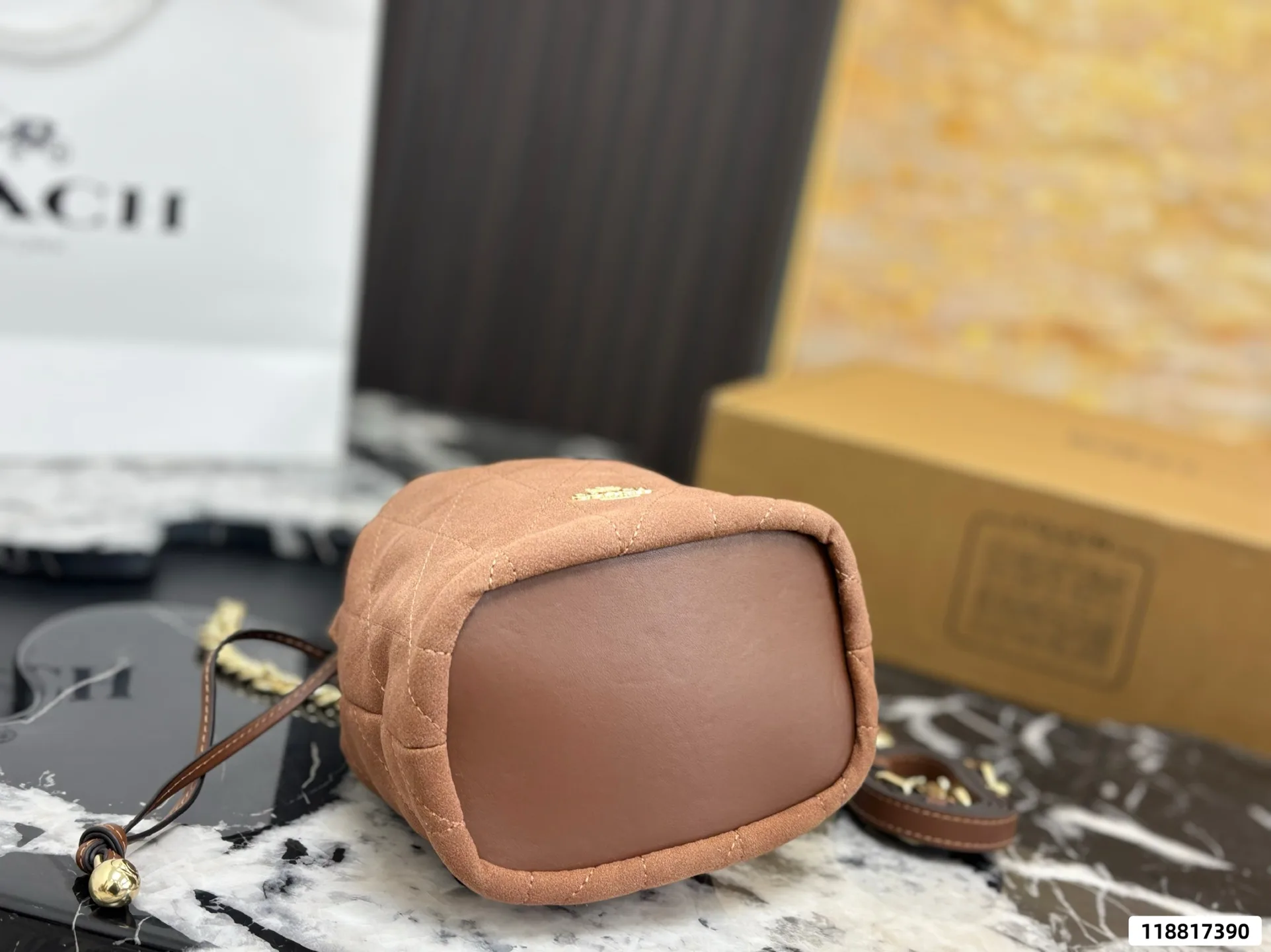 Coach Faye Mini Drawstring Bucket Bag D27518199 — view 6