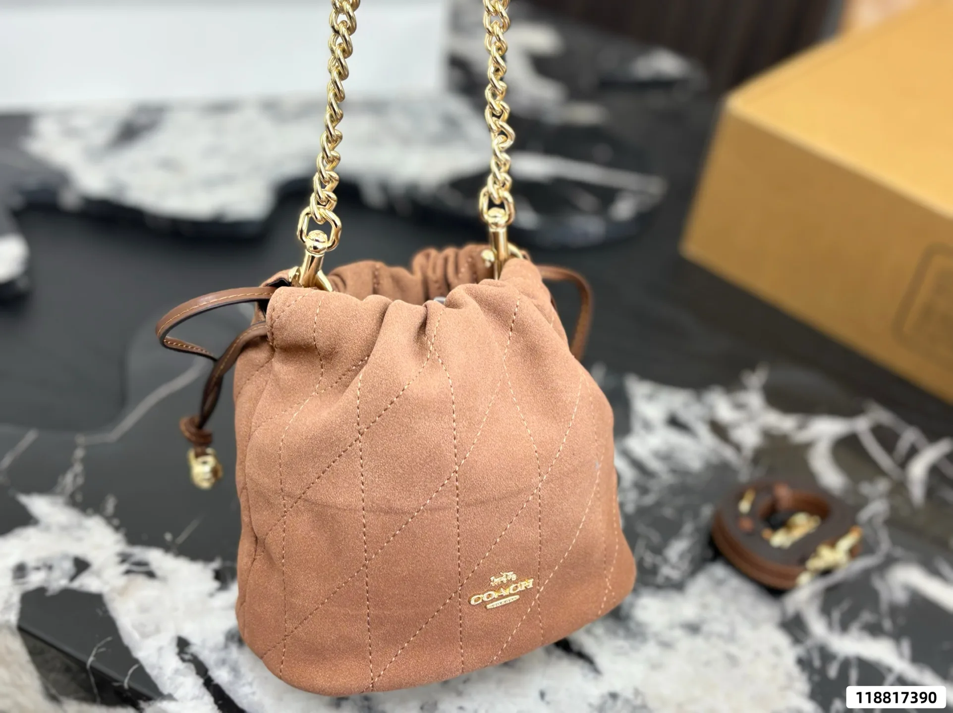 Coach Faye Mini Drawstring Bucket Bag D27518199 — view 7