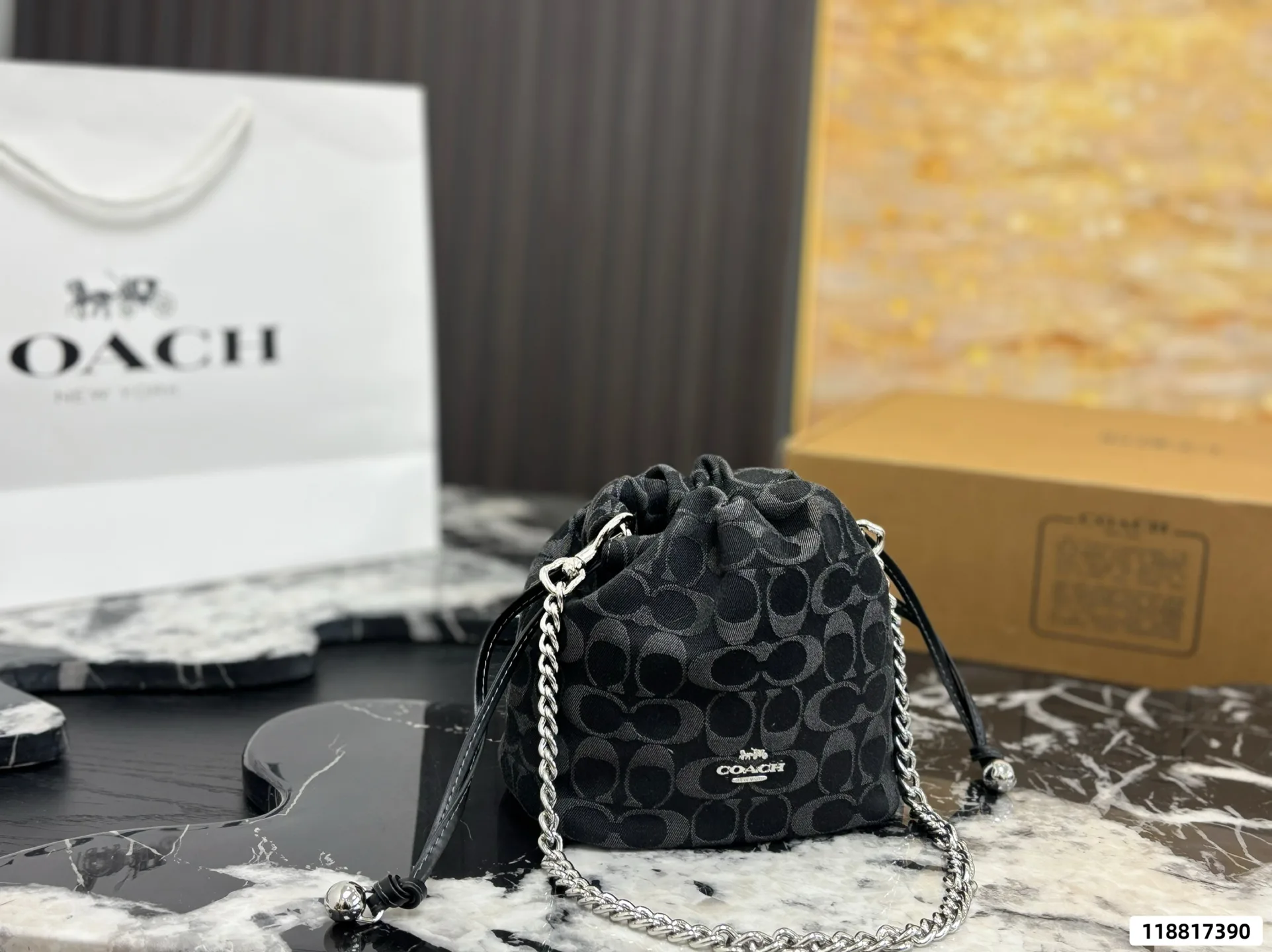 Coach Faye Mini Drawstring Bucket Bag D27518199 — view 11