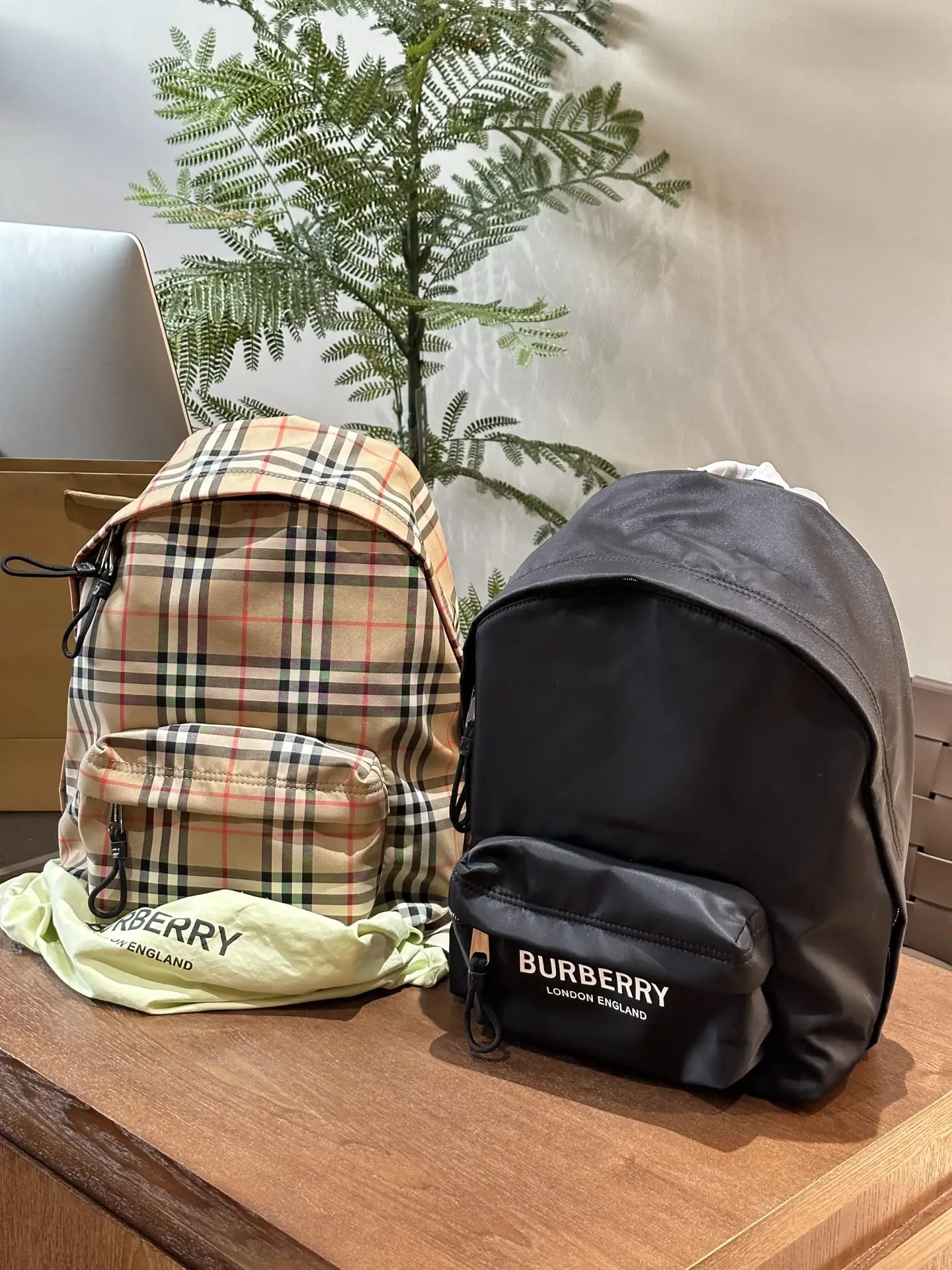 Vintage Check Nylon Backpack D28518132