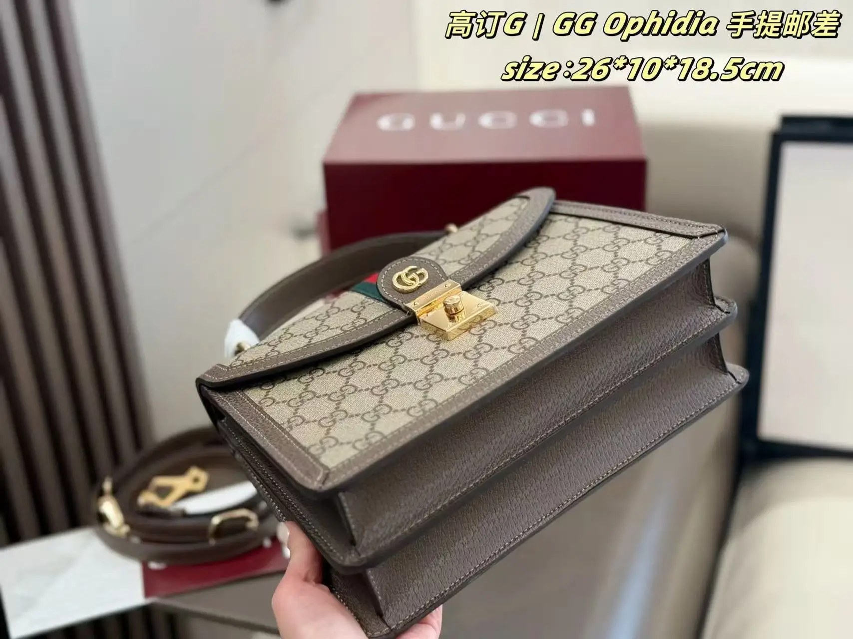 Ophidia GG Supreme Top-Handle Bag D28518127 — view 6