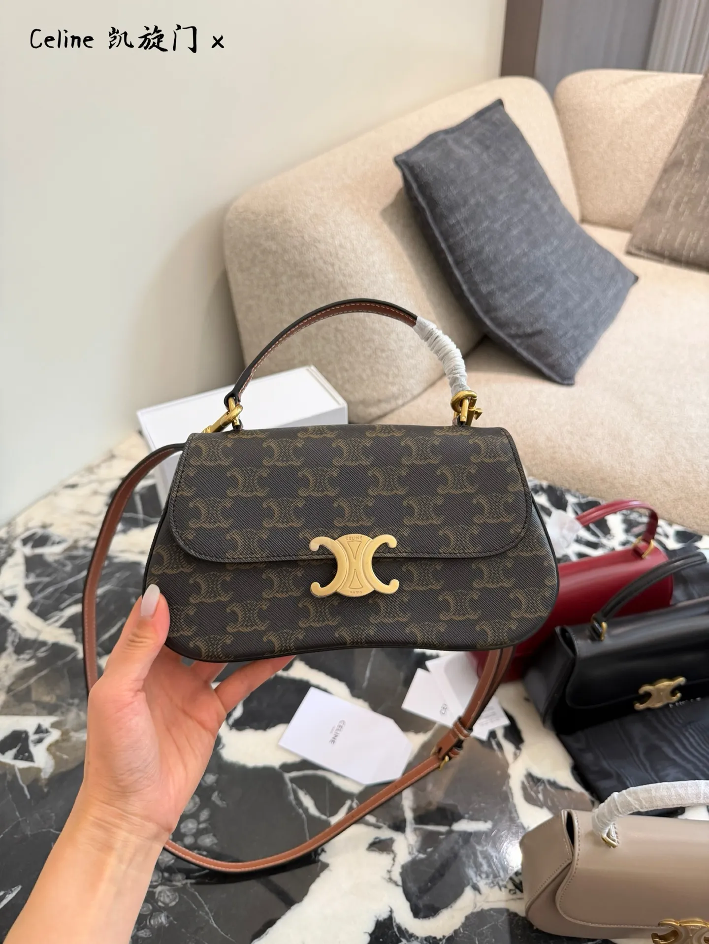 Teen Lola Triomphe Monogram Top-Handle Bag D30018499