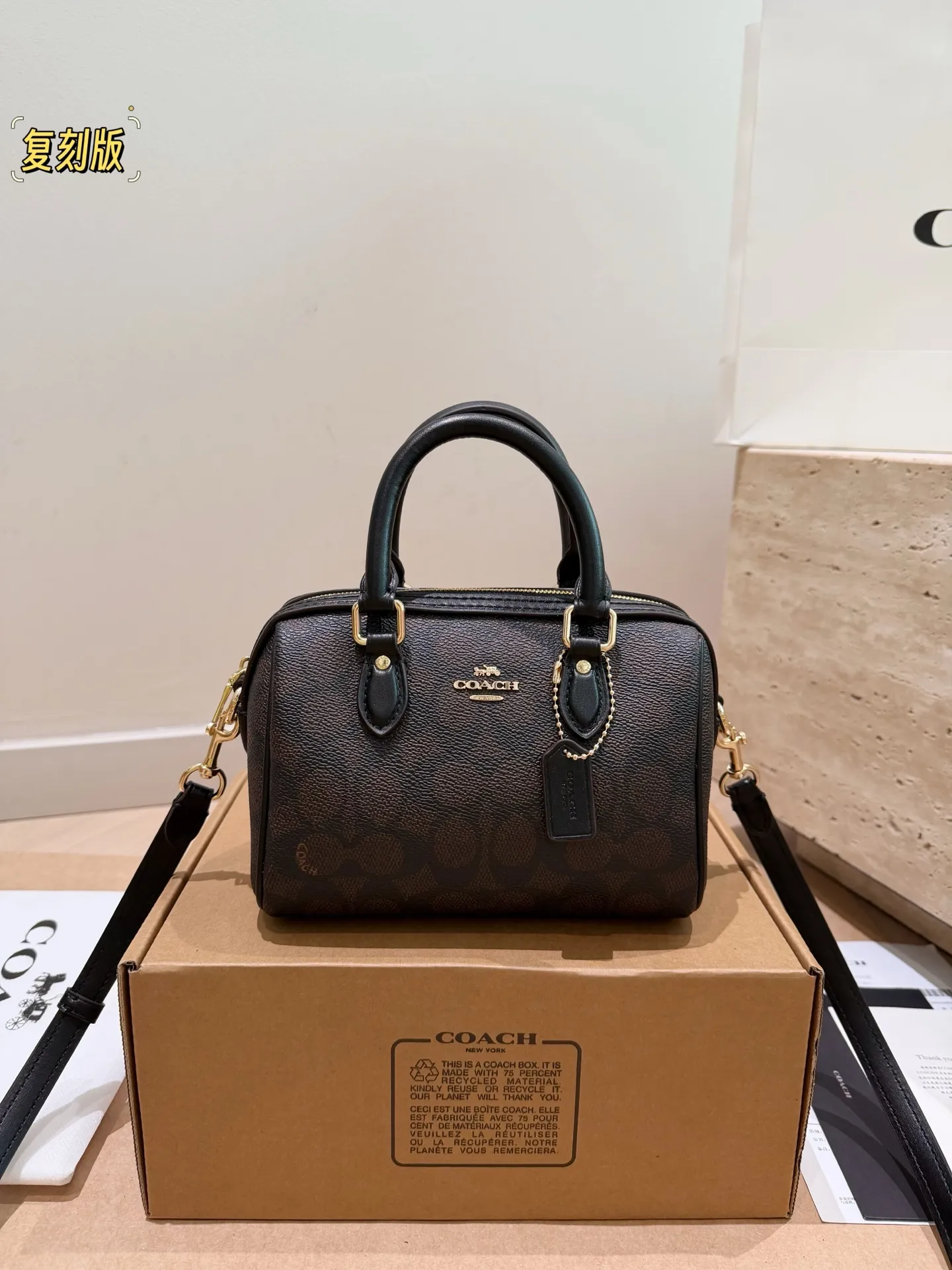 Coach Rowan Mini Boston Bag D30018377